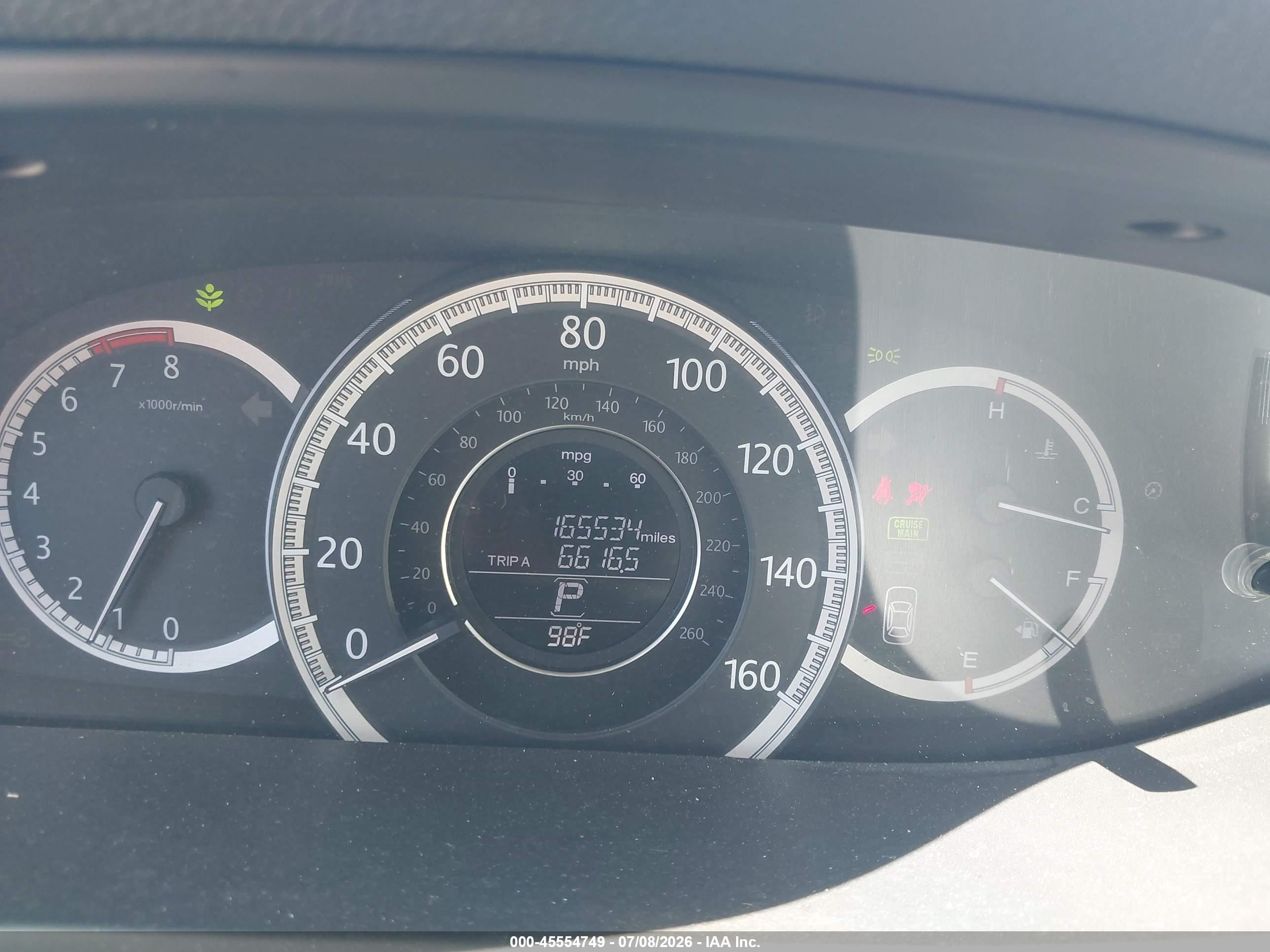 2013 Honda Accord Ex-l V-6 White vin: 1HGCR3F84DA006435