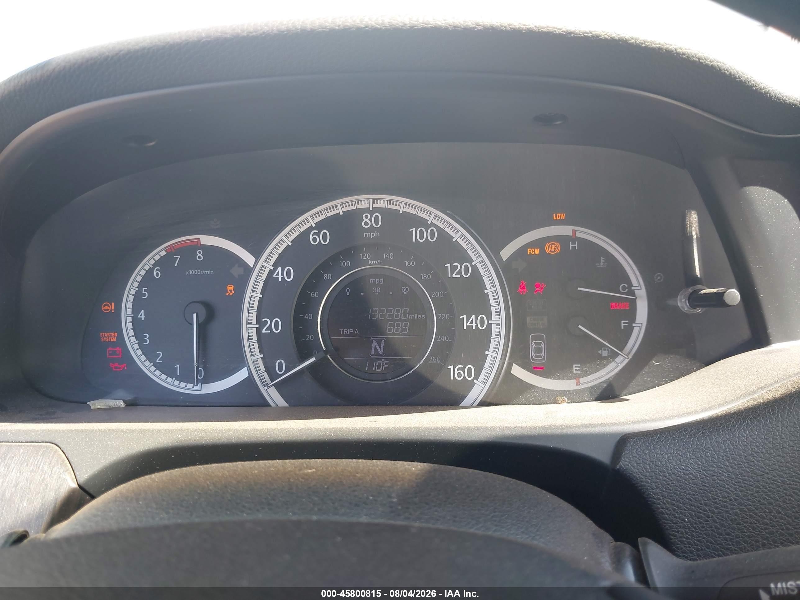2013 Honda Accord Ex-l V-6 White vin: 1HGCR3F84DA007309
