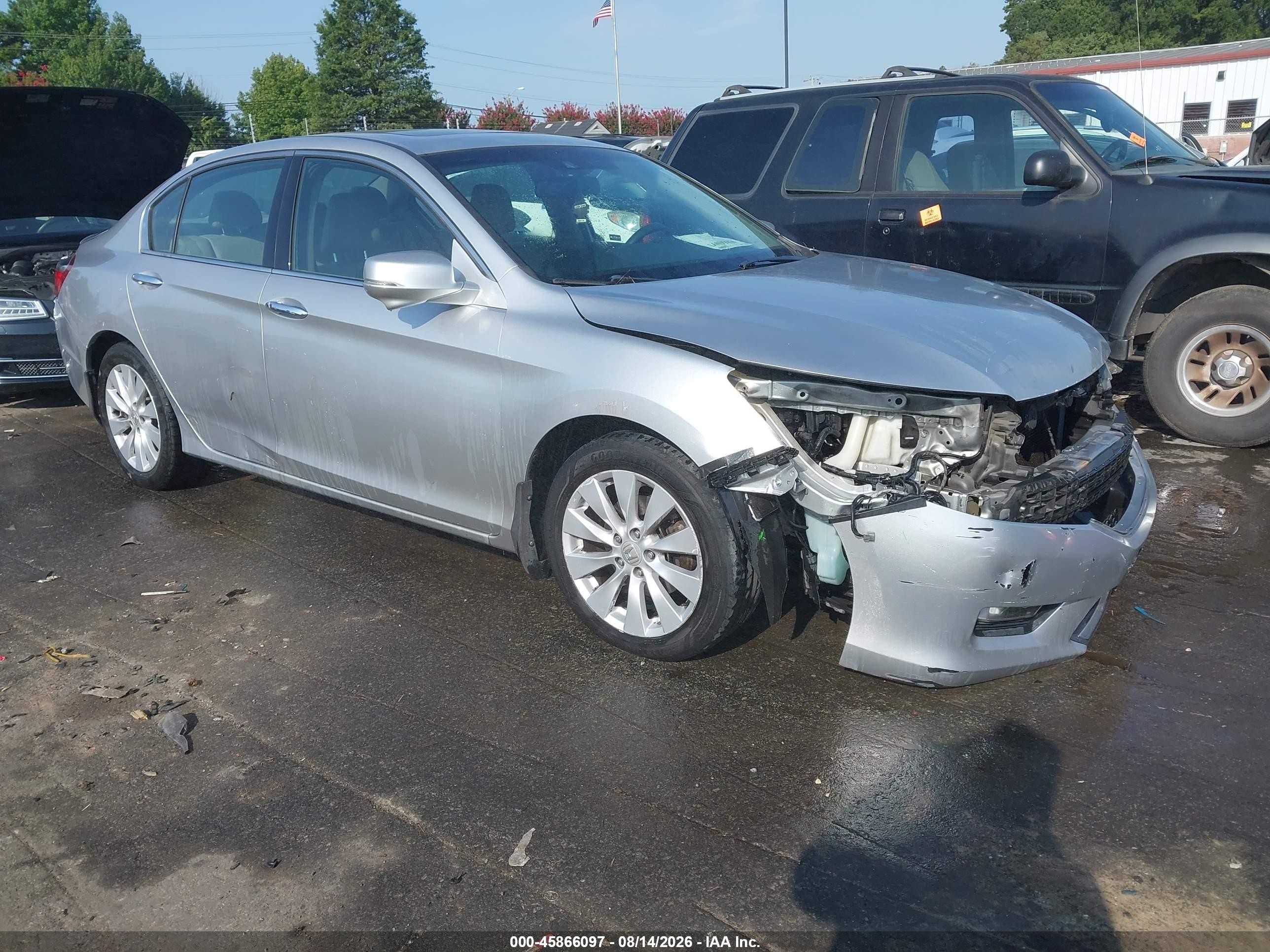 2013 Honda Accord Ex-l V-6 Серебряный vin: 1HGCR3F84DA008184