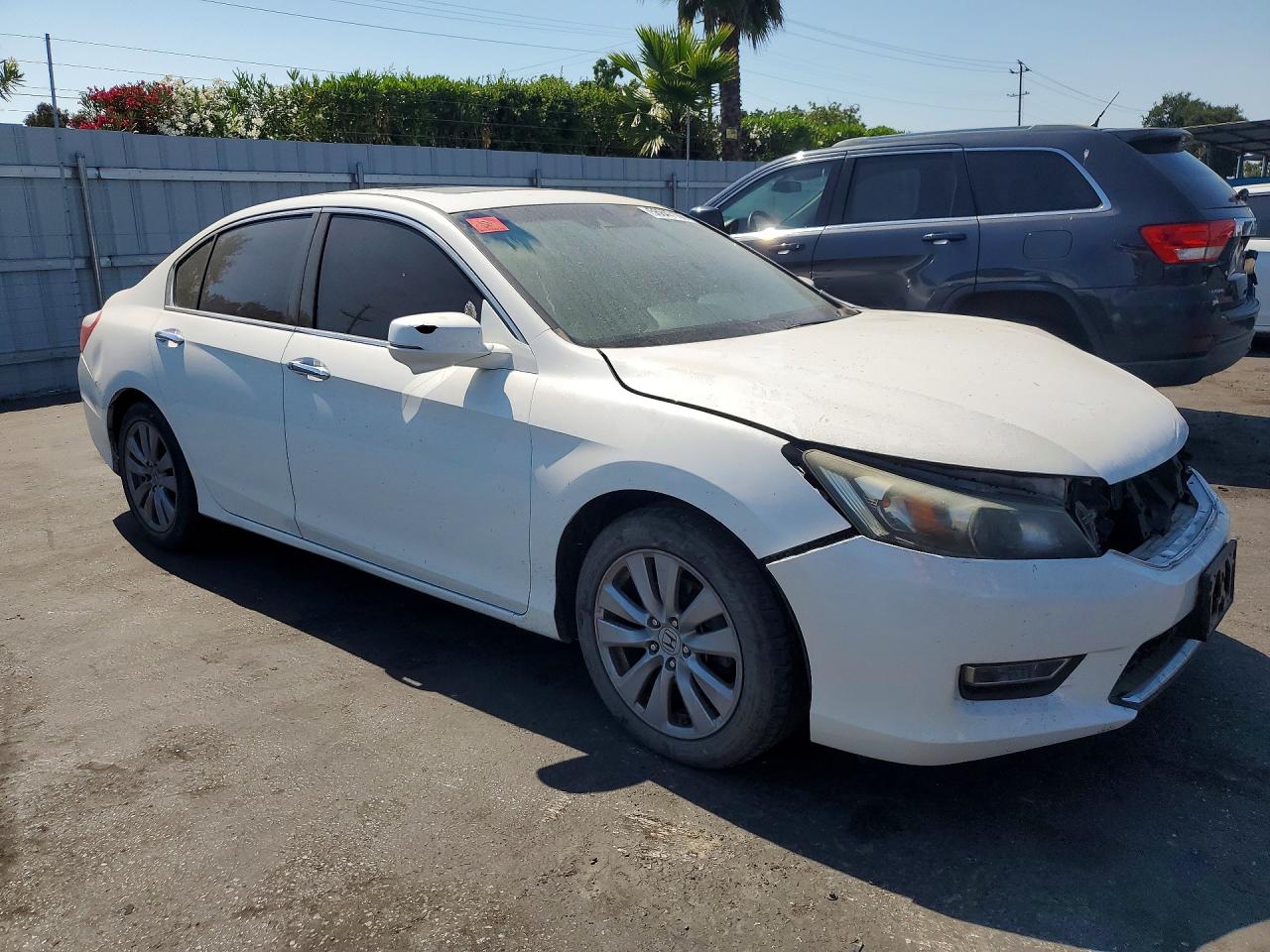2013 Honda Accord Exl Белый vin: 1HGCR3F84DA010758