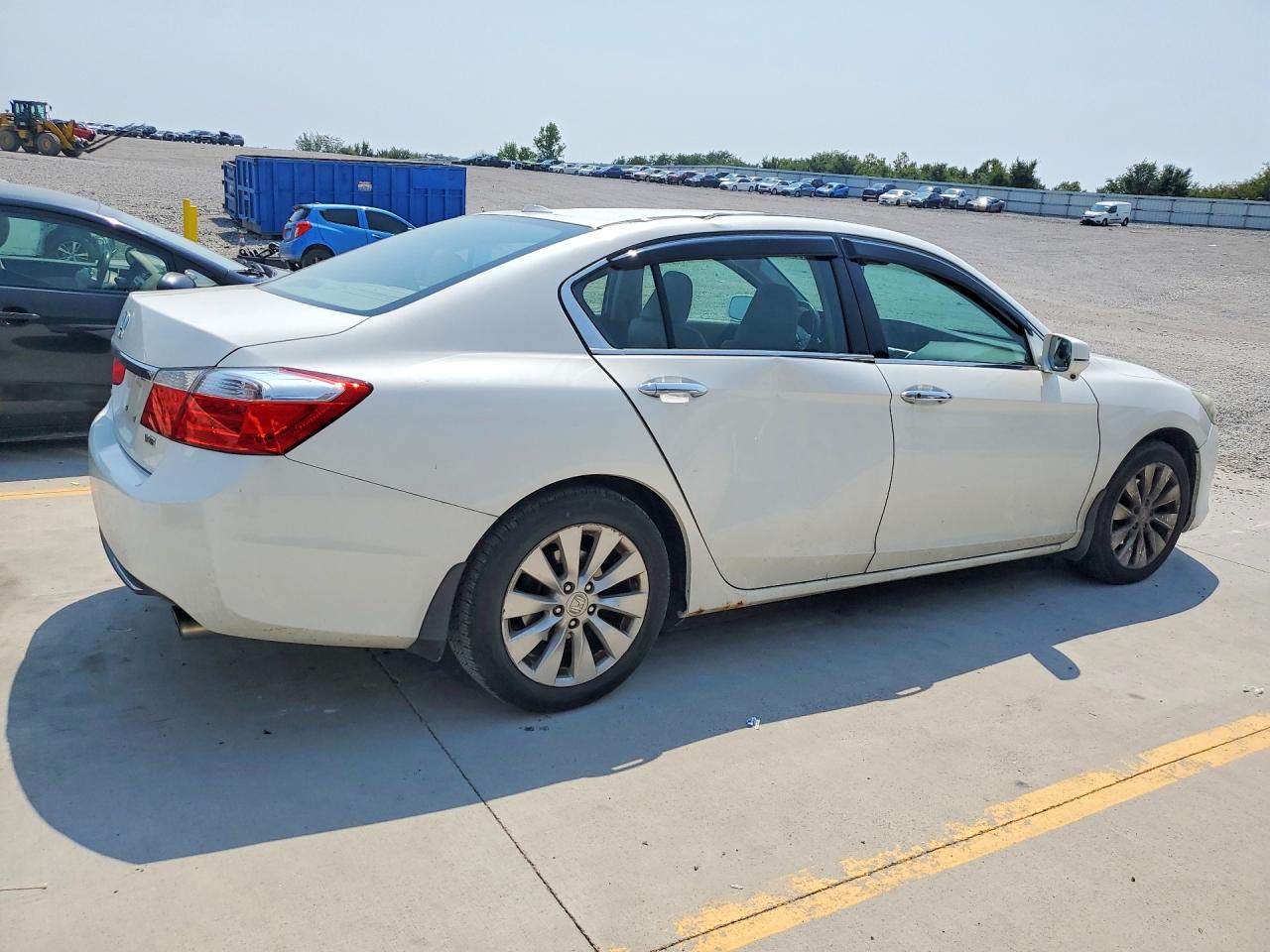 2013 Honda Accord Exl White vin: 1HGCR3F84DA011201