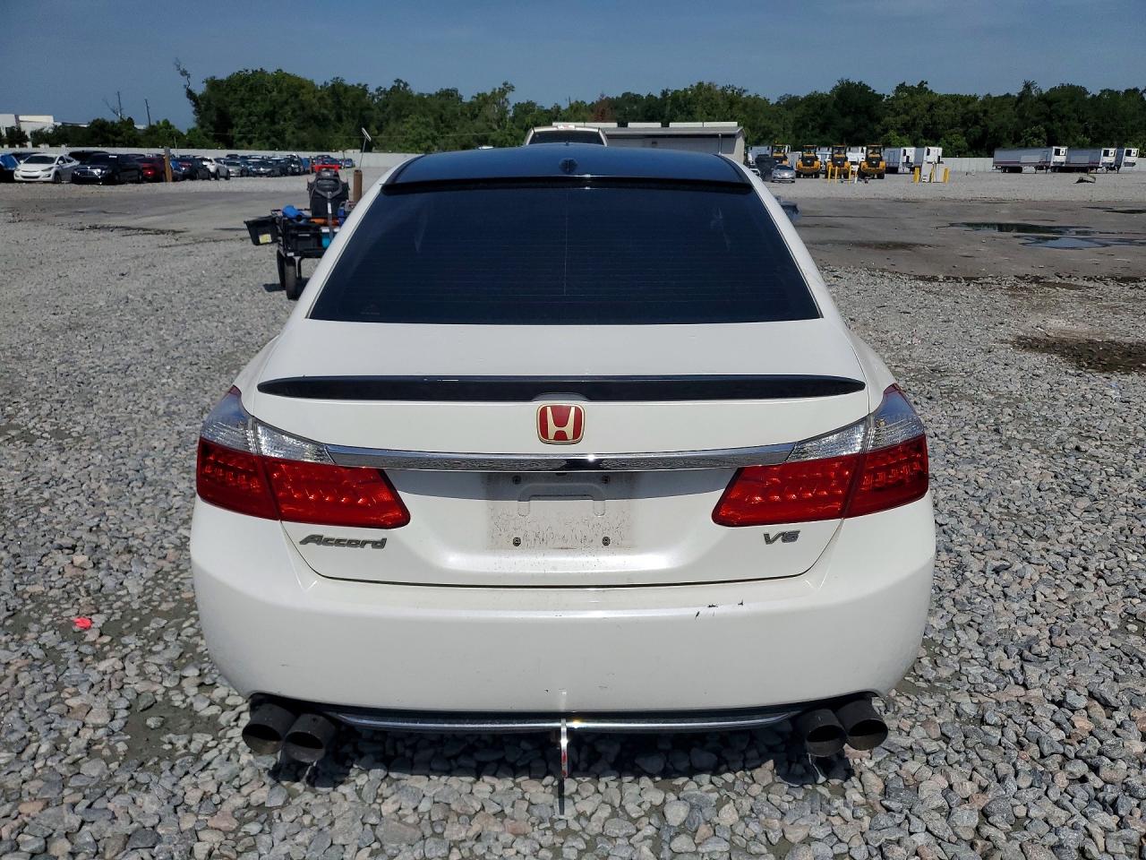 2013 Honda Accord Exl White vin: 1HGCR3F84DA018679
