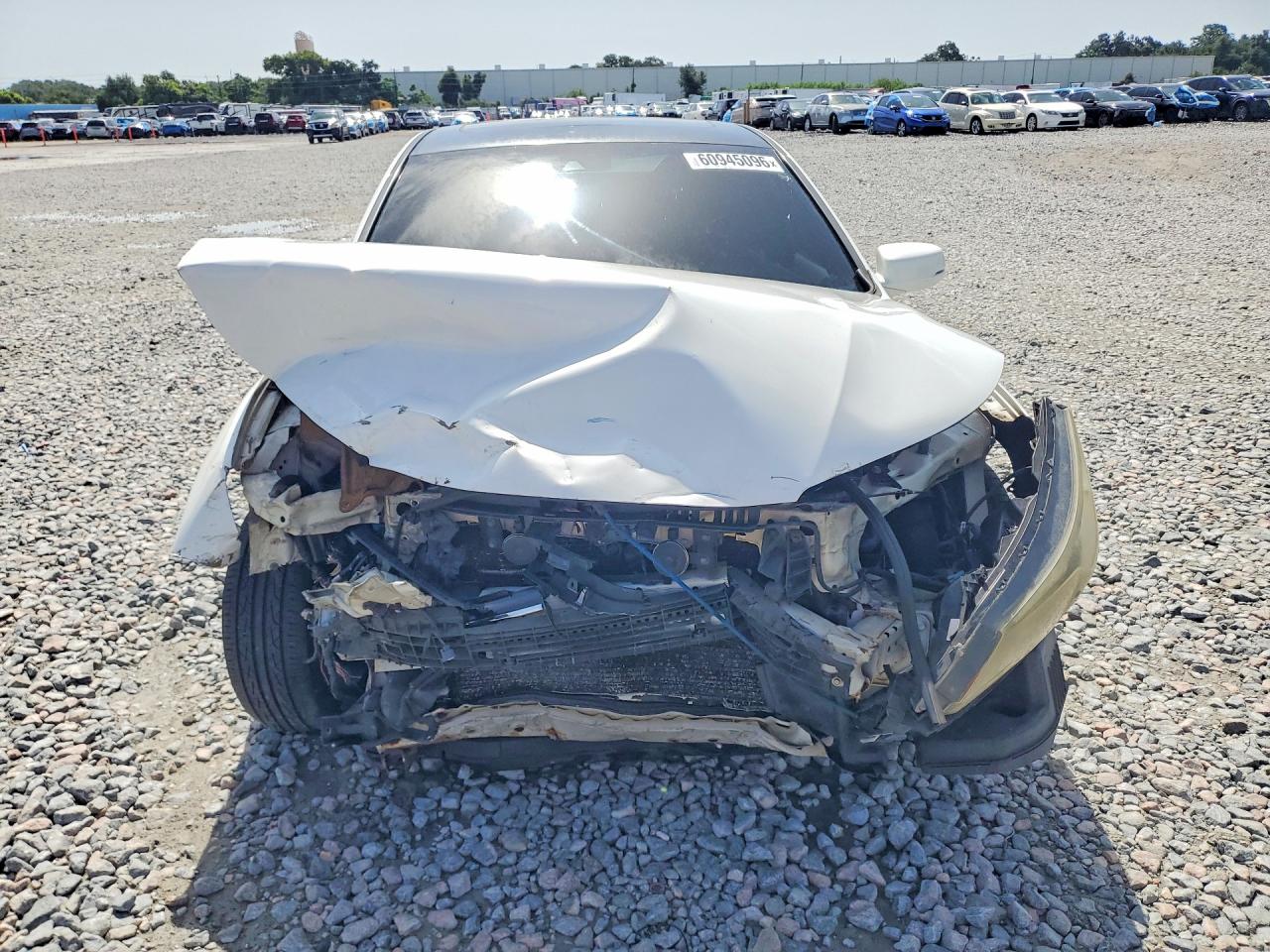 2013 Honda Accord Exl White vin: 1HGCR3F84DA018679