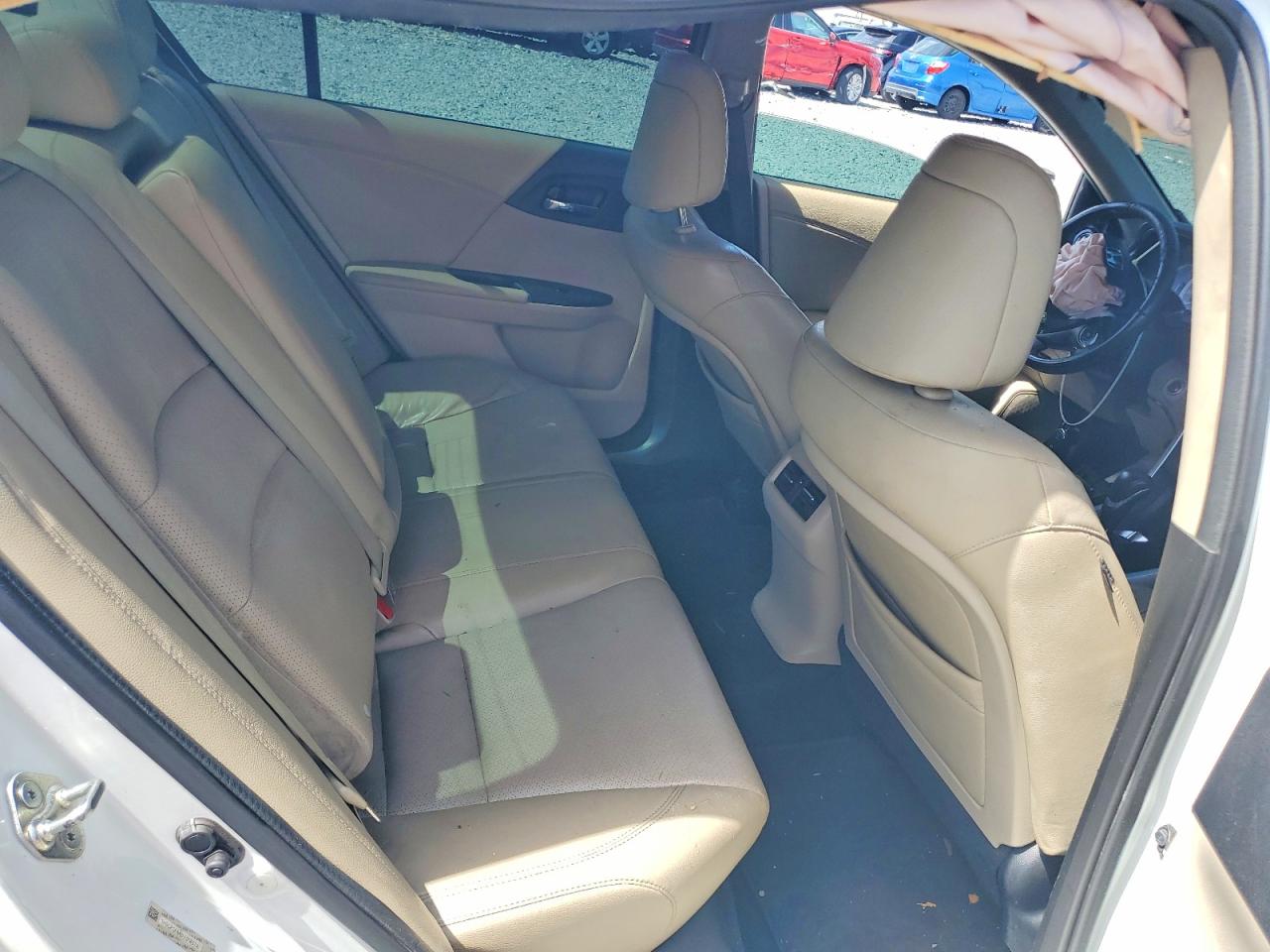 2013 Honda Accord Exl White vin: 1HGCR3F84DA018679