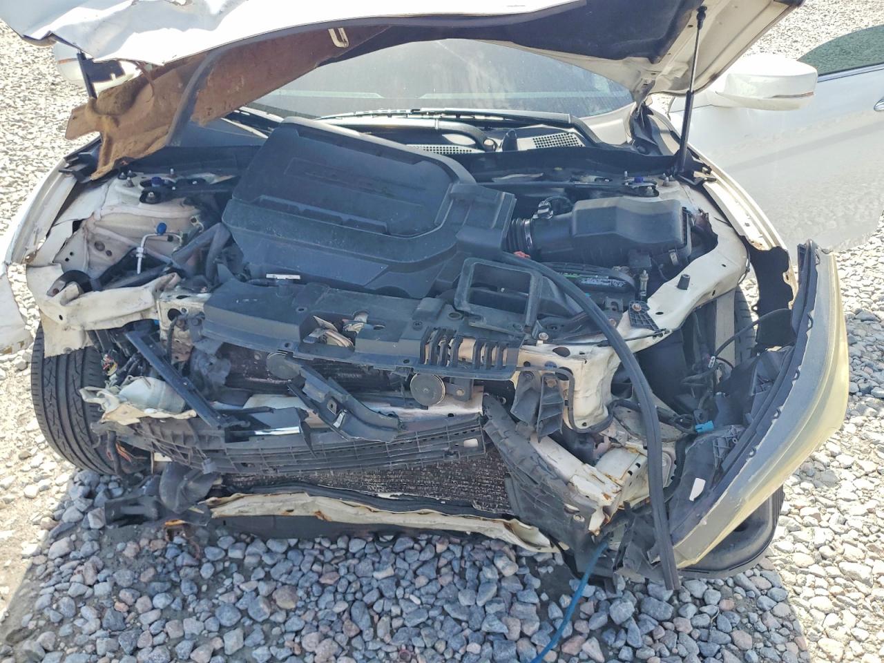 2013 Honda Accord Exl White vin: 1HGCR3F84DA018679