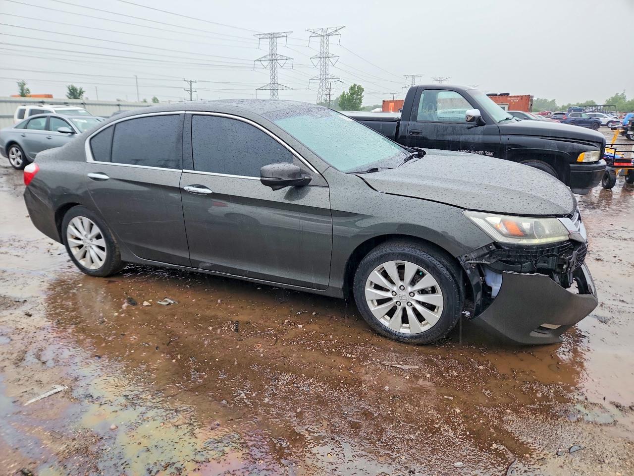 2013 Honda Accord Exl Green vin: 1HGCR3F84DA026166