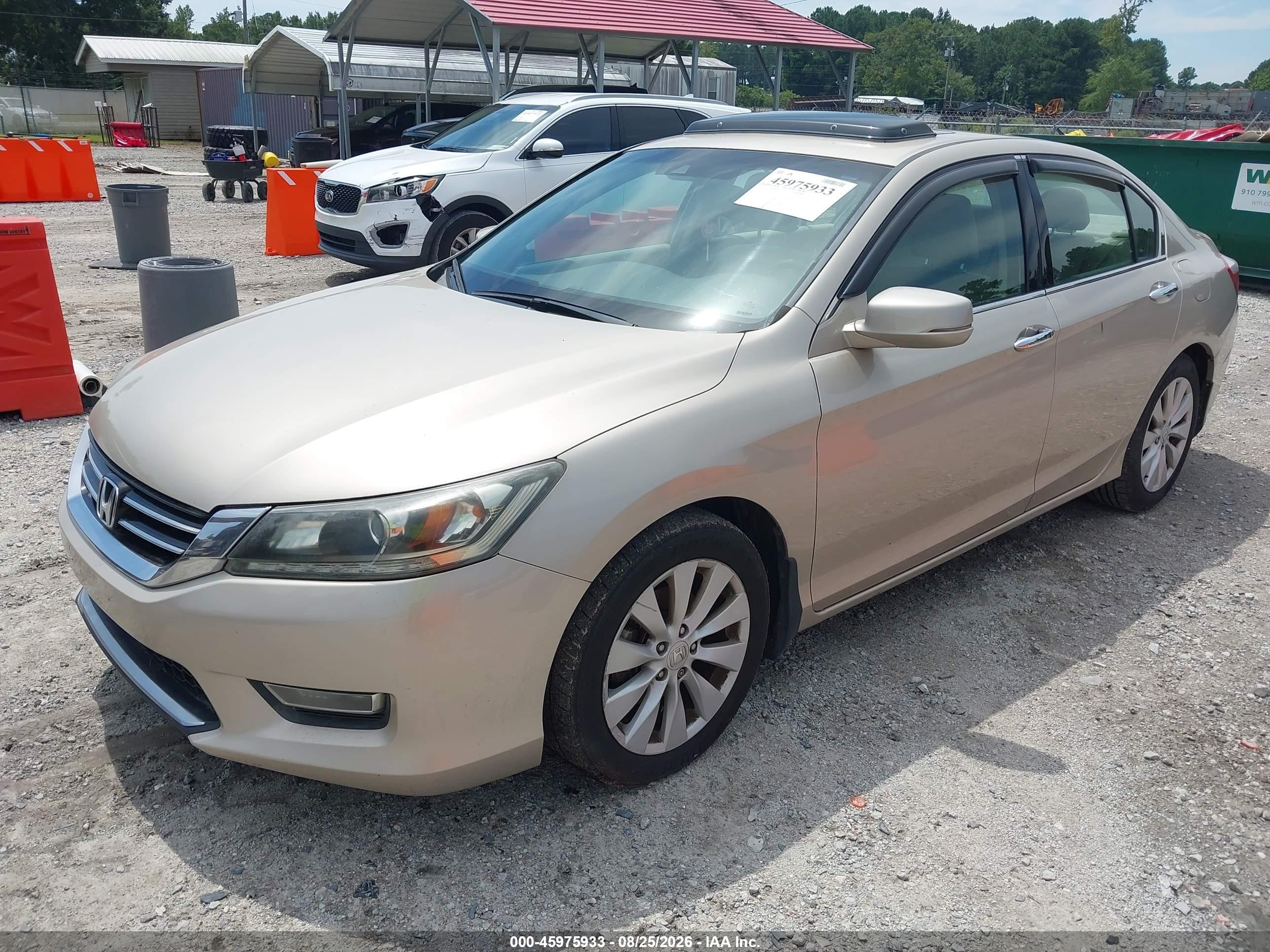 2013 Honda Accord Ex-l V-6 Brown vin: 1HGCR3F84DA028080