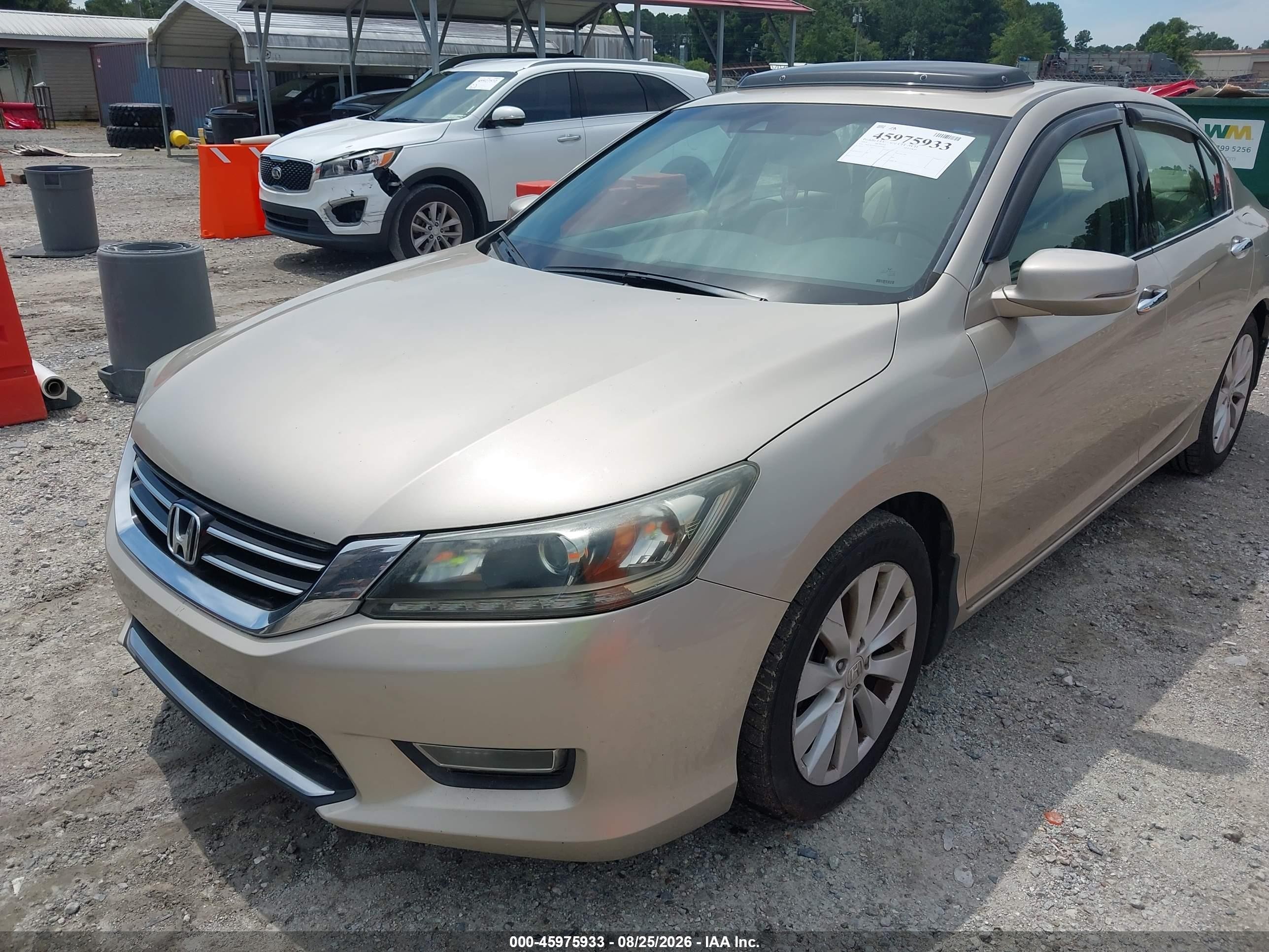 2013 Honda Accord Ex-l V-6 Brown vin: 1HGCR3F84DA028080