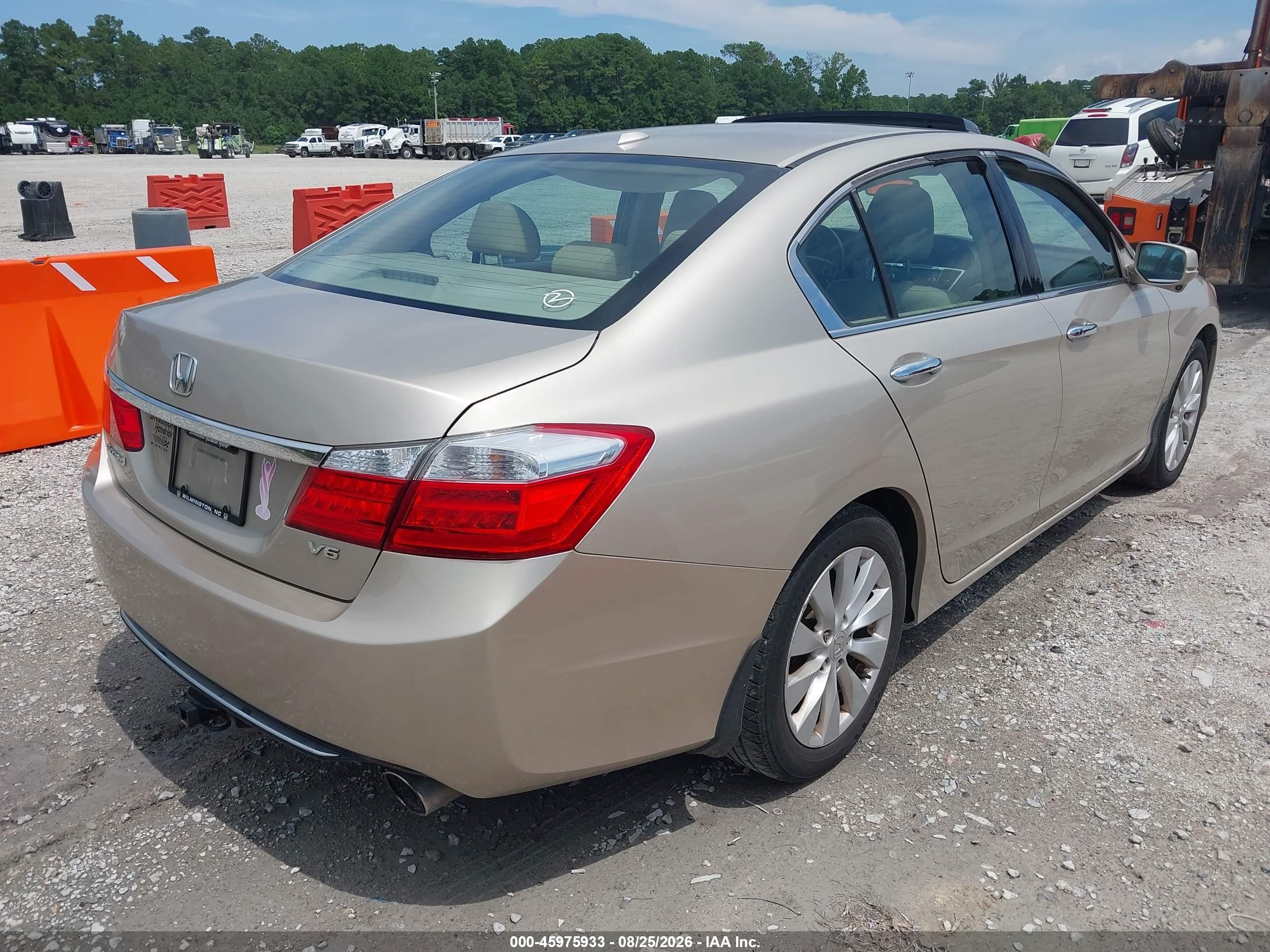 2013 Honda Accord Ex-l V-6 Brown vin: 1HGCR3F84DA028080