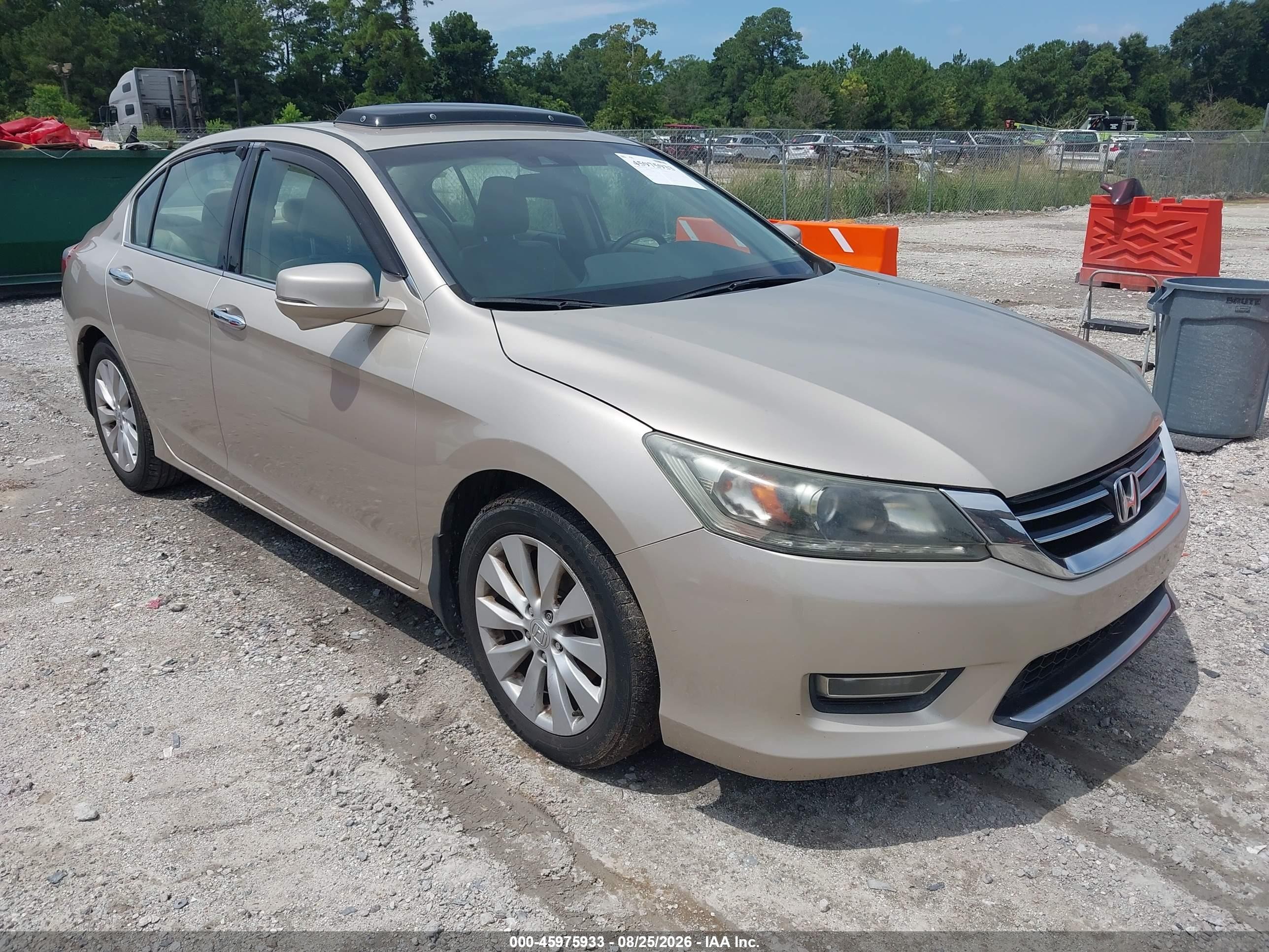 2013 Honda Accord Ex-l V-6 Brown vin: 1HGCR3F84DA028080