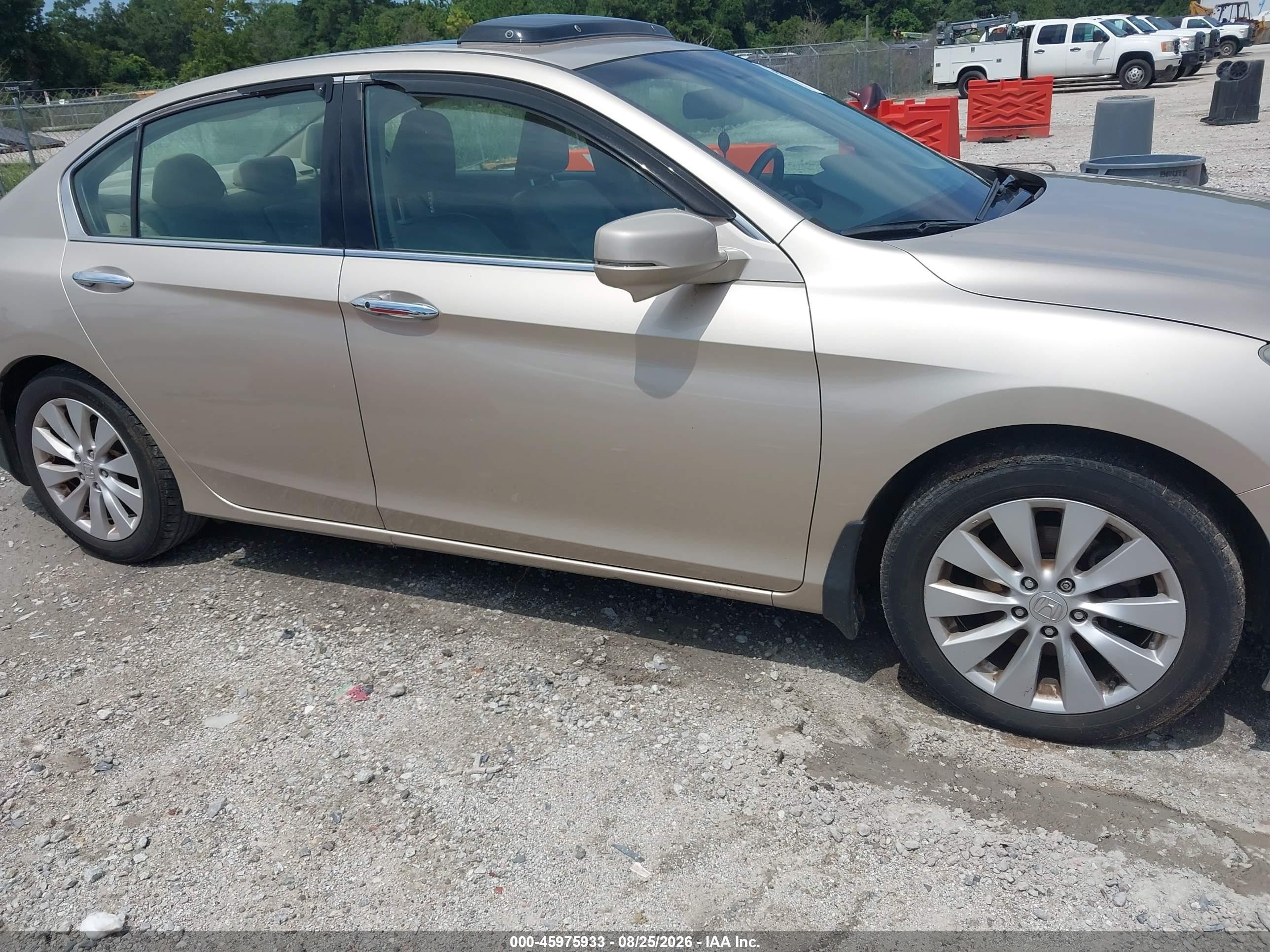 2013 Honda Accord Ex-l V-6 Brown vin: 1HGCR3F84DA028080