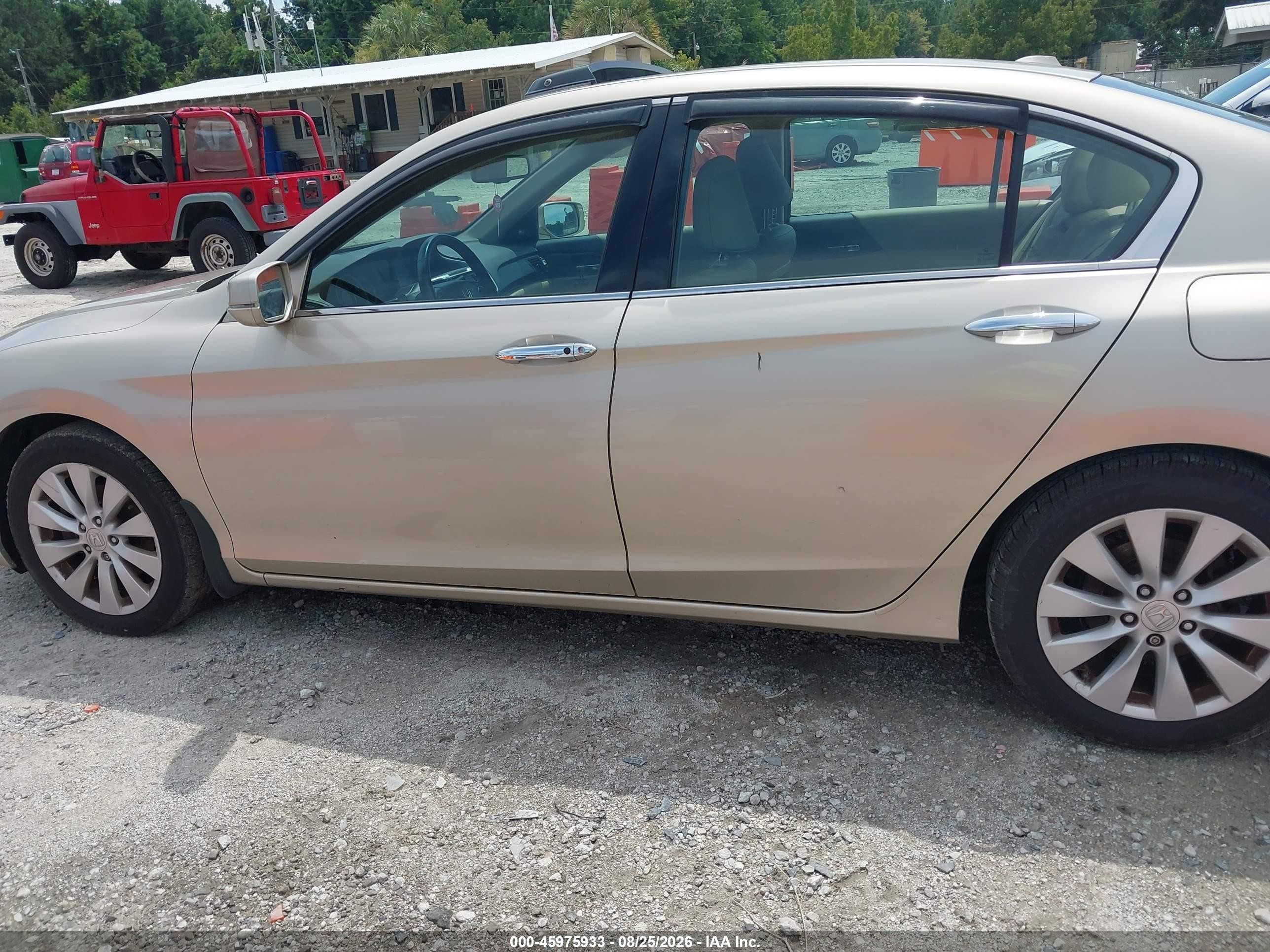 2013 Honda Accord Ex-l V-6 Brown vin: 1HGCR3F84DA028080