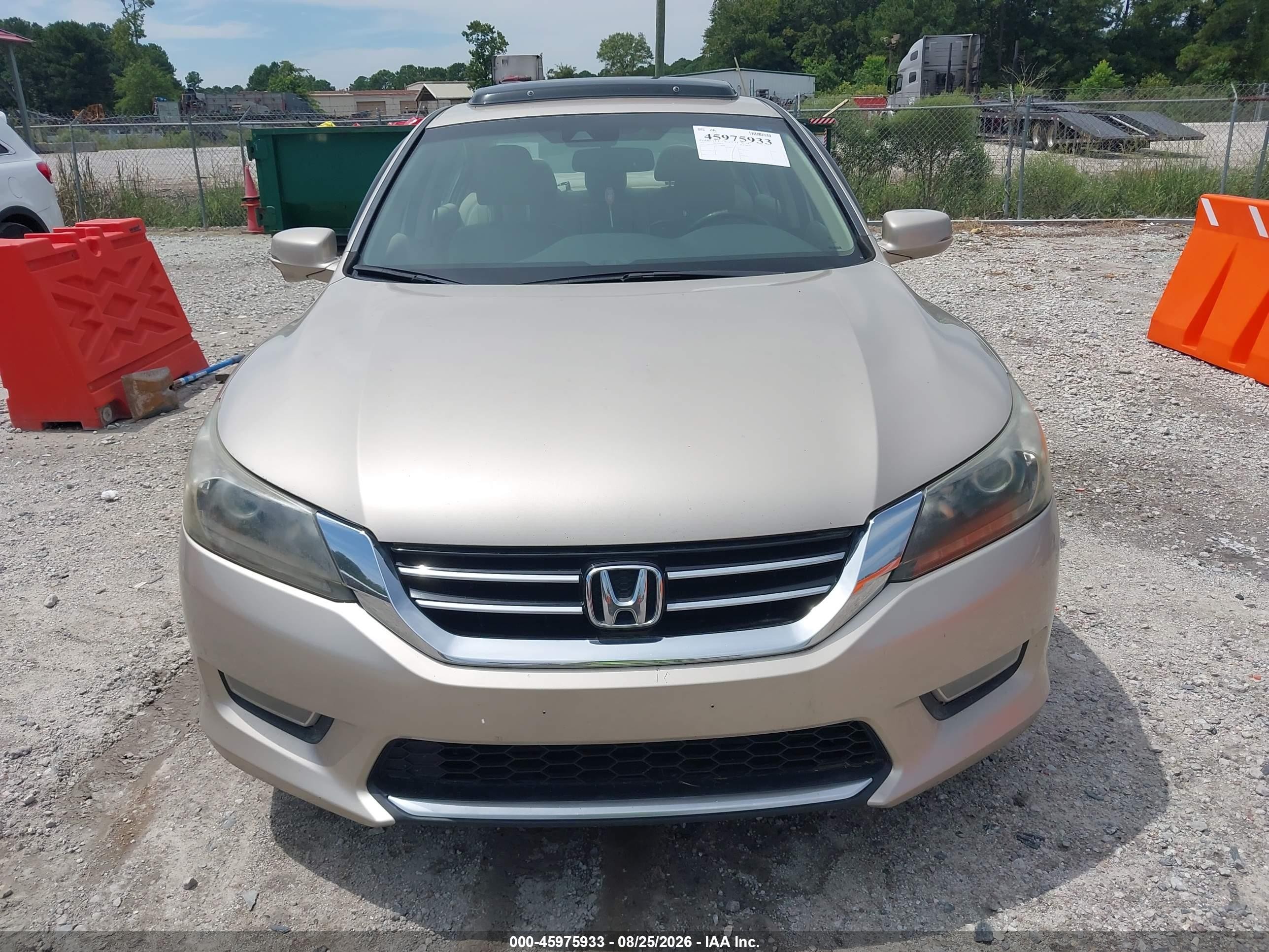2013 Honda Accord Ex-l V-6 Brown vin: 1HGCR3F84DA028080