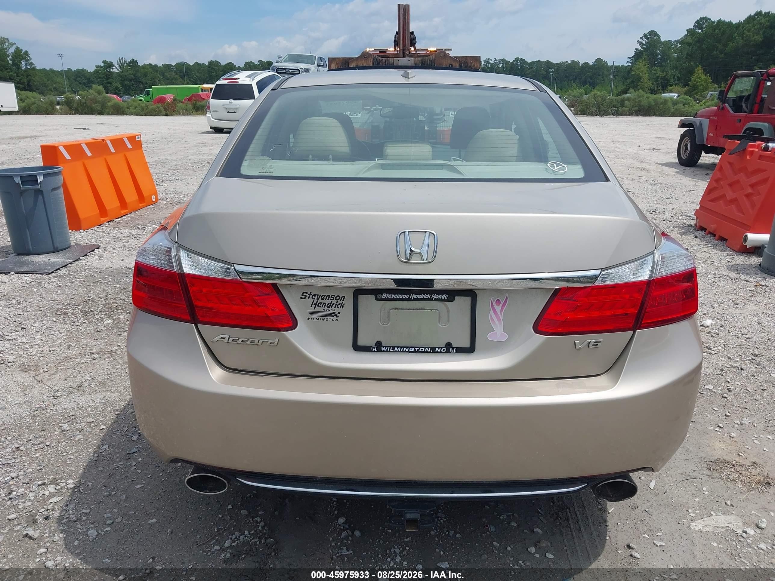2013 Honda Accord Ex-l V-6 Brown vin: 1HGCR3F84DA028080