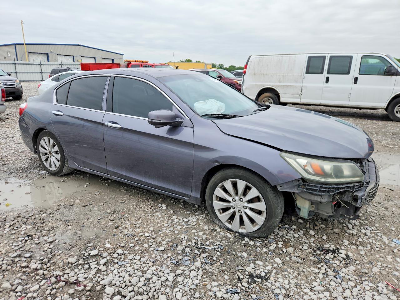 2013 Honda Accord Exl Gray vin: 1HGCR3F84DA029603