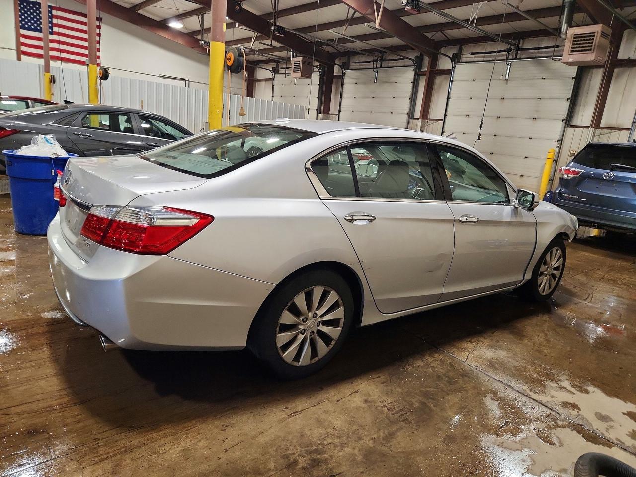 2013 Honda Accord Exl Silver vin: 1HGCR3F84DA030329