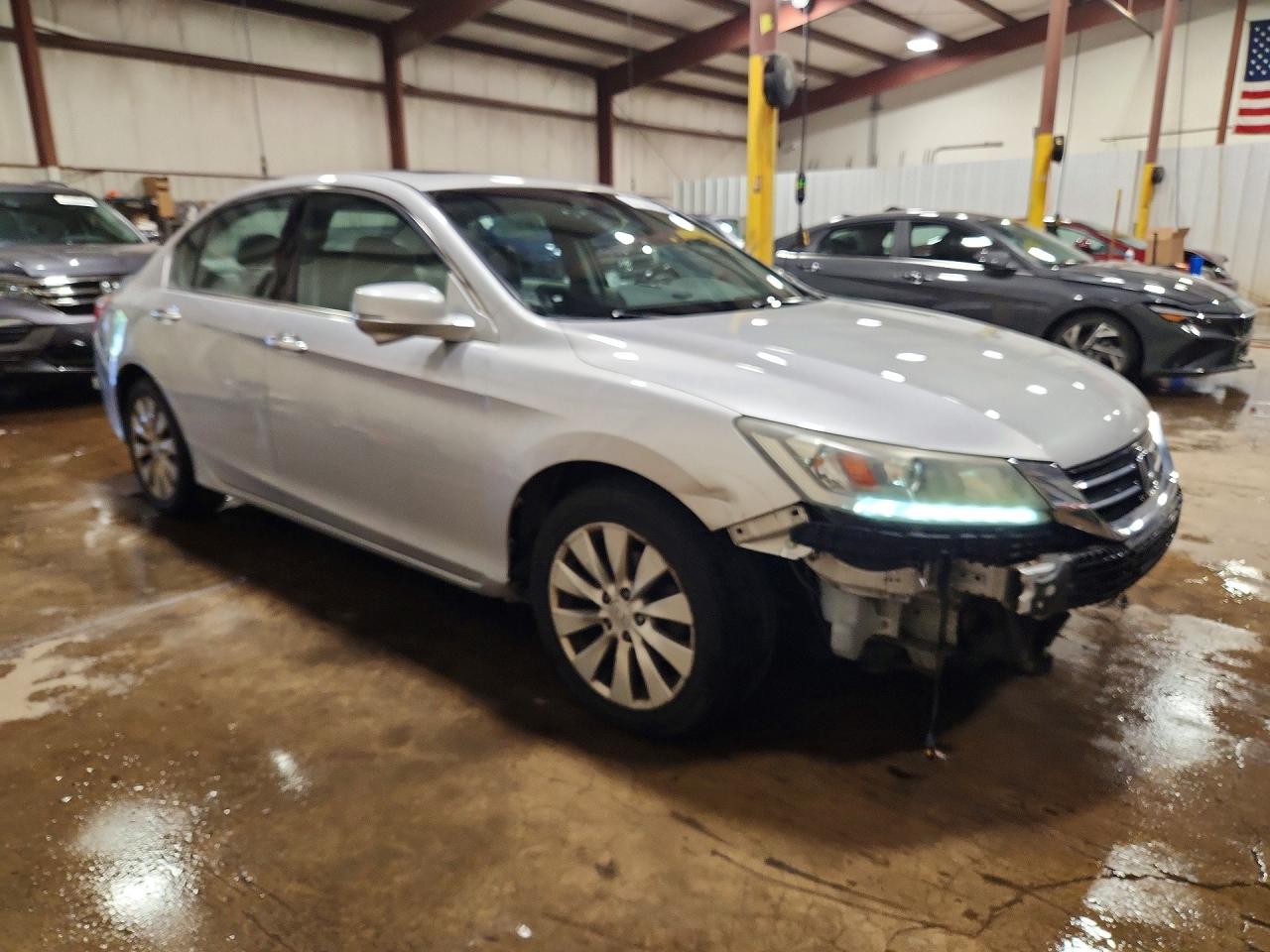 2013 Honda Accord Exl Silver vin: 1HGCR3F84DA030329