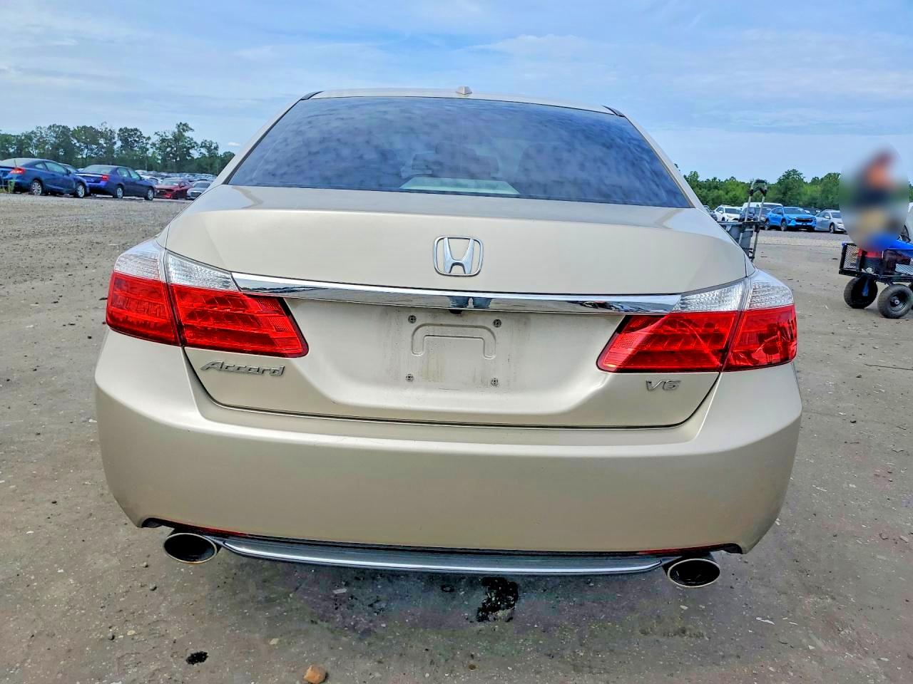 2013 Honda Accord Ex-v6 Beige vin: 1HGCR3F84DA030685