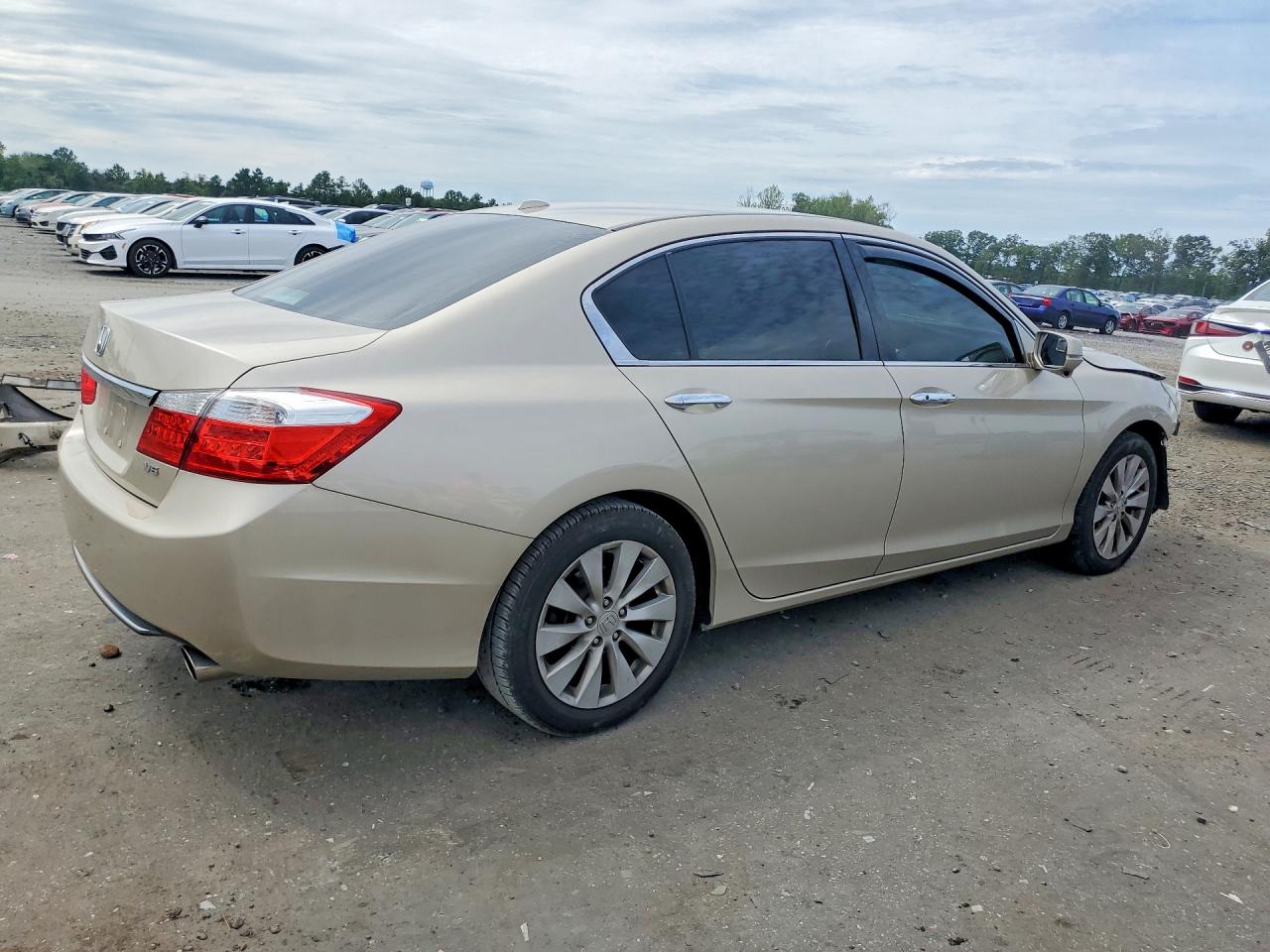 2013 Honda Accord Ex-v6 Beige vin: 1HGCR3F84DA030685