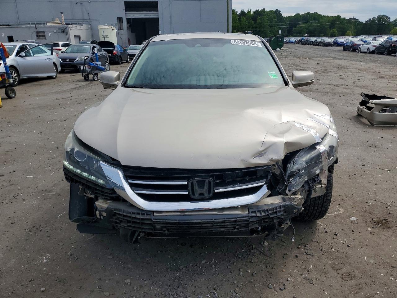 2013 Honda Accord Ex-v6 Beige vin: 1HGCR3F84DA030685