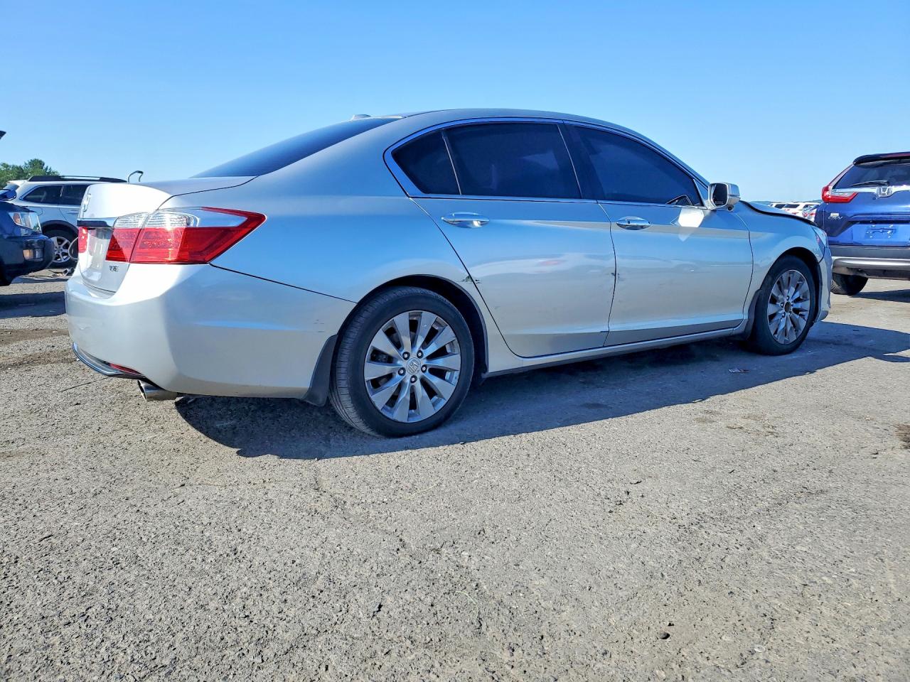2013 Honda Accord Exl Silver vin: 1HGCR3F84DA038866