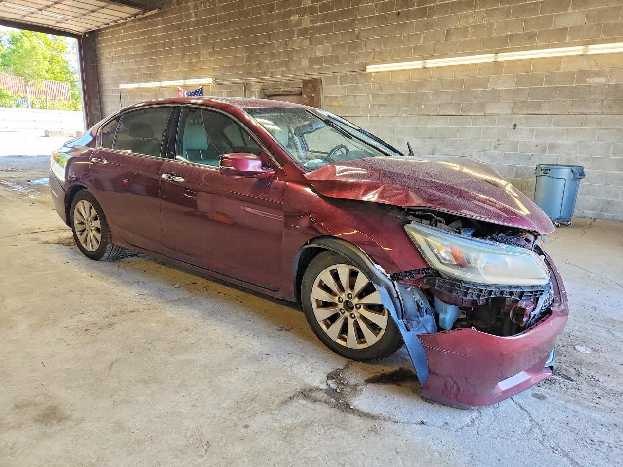 2013 Honda Accord Exl Burgundy vin: 1HGCR3F84DA040102
