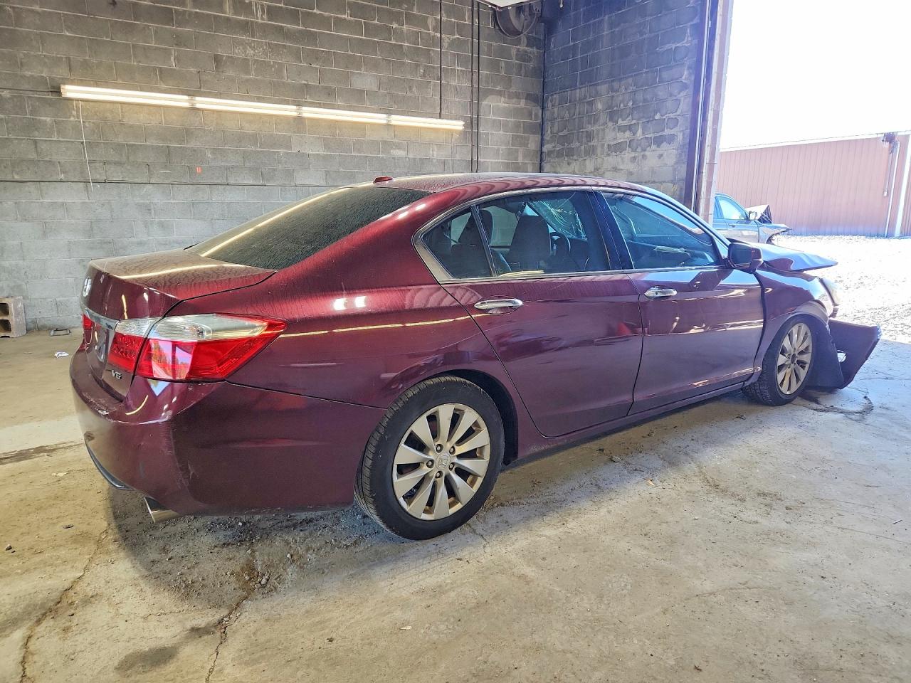 2013 Honda Accord Exl Burgundy vin: 1HGCR3F84DA040102