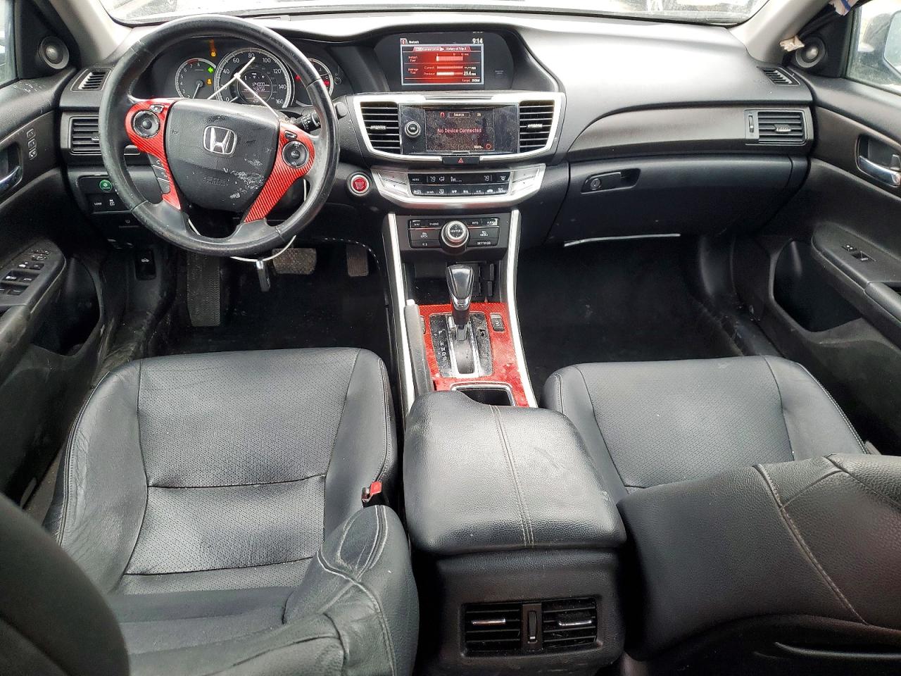 2013 Honda Accord Exl Черный vin: 1HGCR3F84DA044795