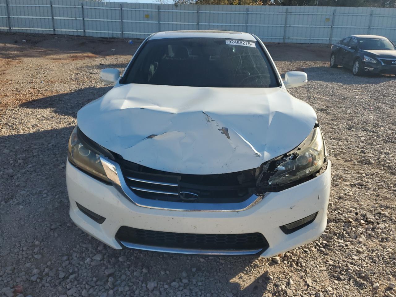 2014 Honda Accord Exl White vin: 1HGCR3F84EA009207