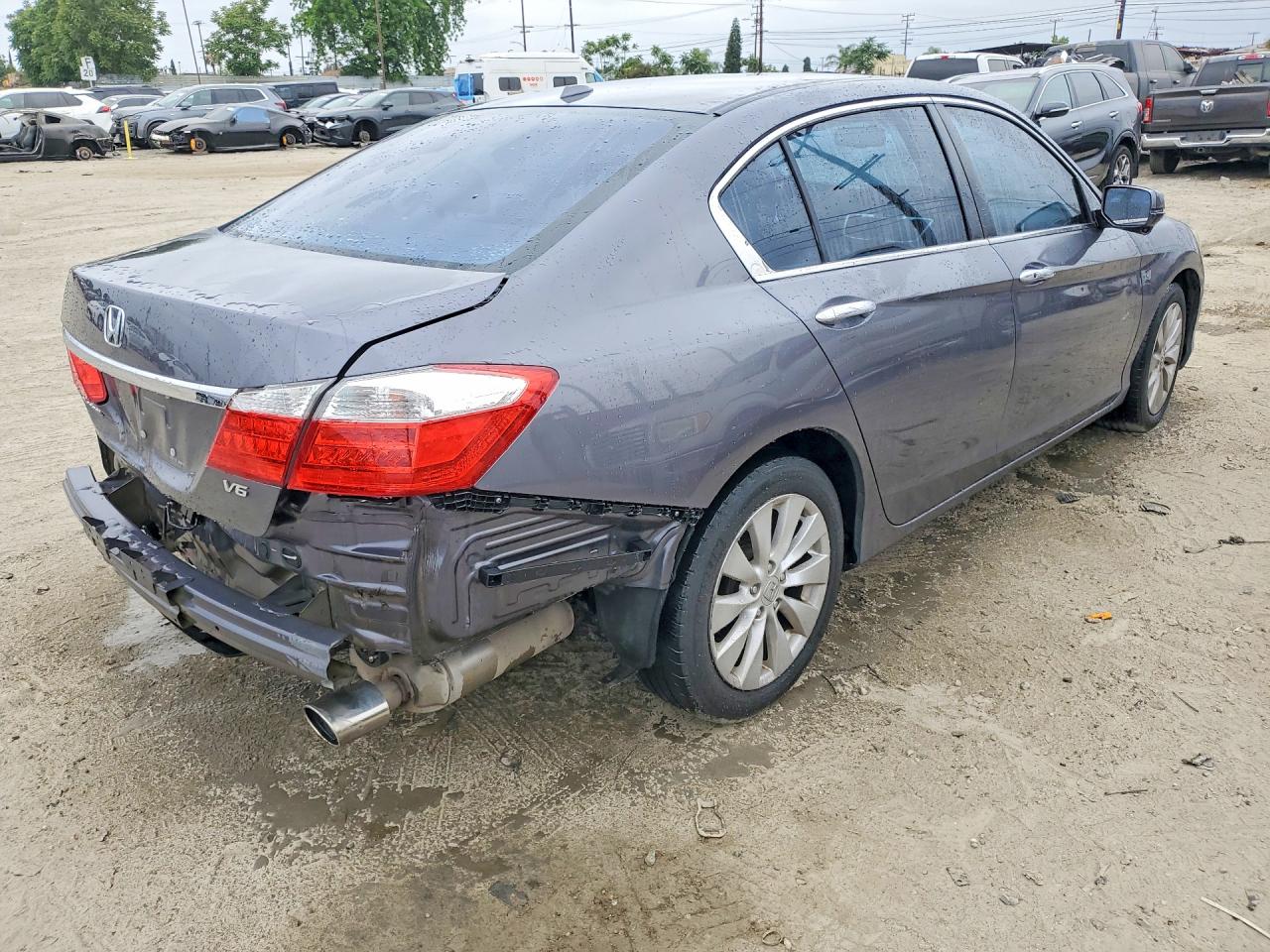 2014 Honda Accord Exl Gray vin: 1HGCR3F84EA020045