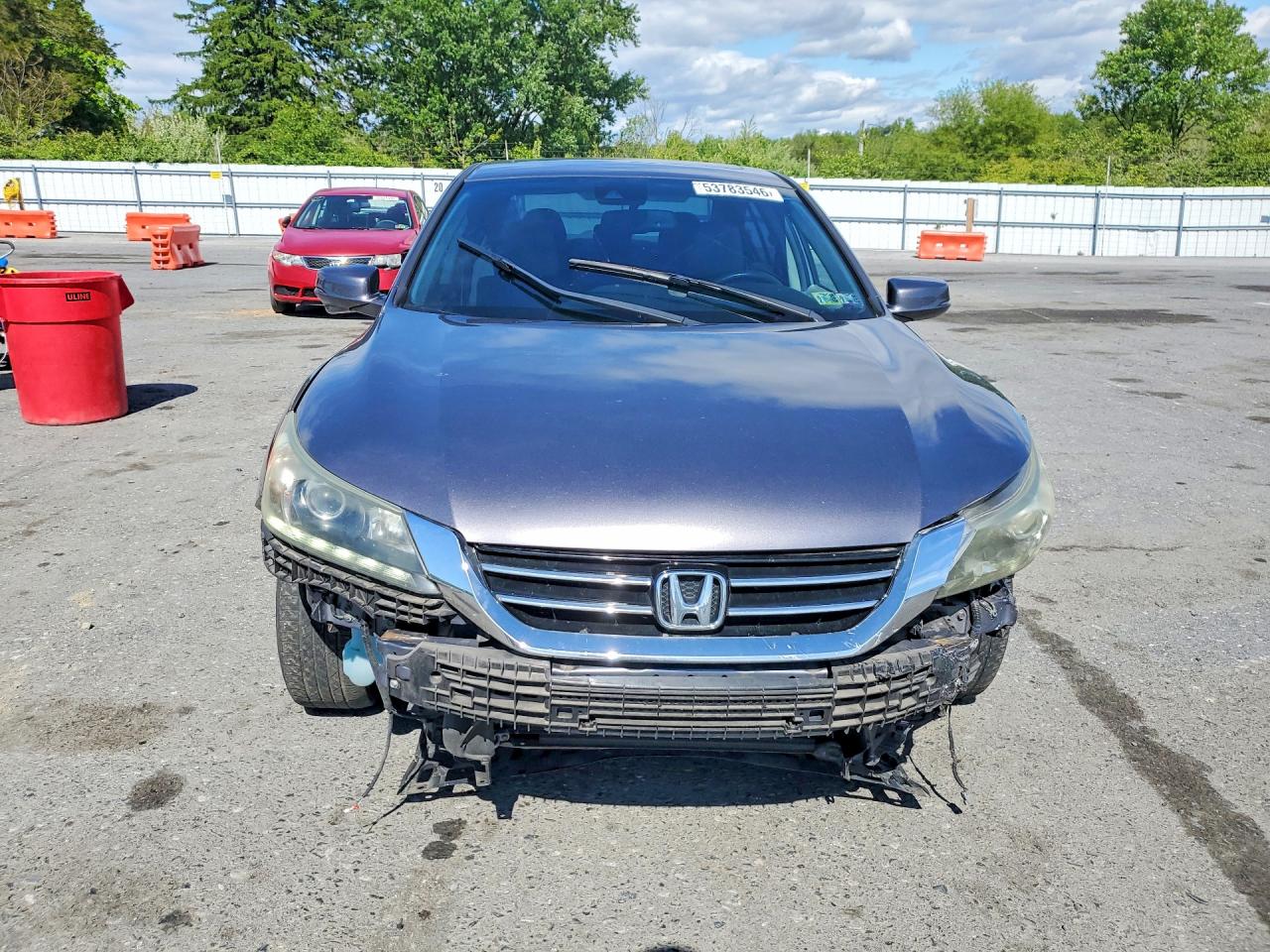 2014 Honda Accord Gray vin: 1HGCR3F84EA035760