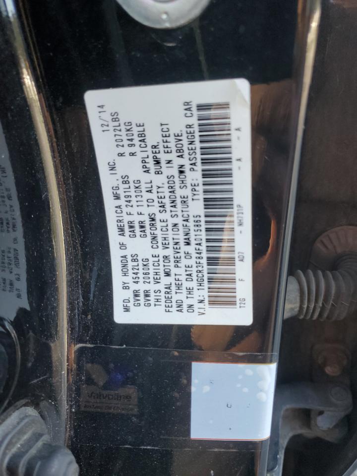 2015 Honda Accord Exl Black vin: 1HGCR3F84FA015865