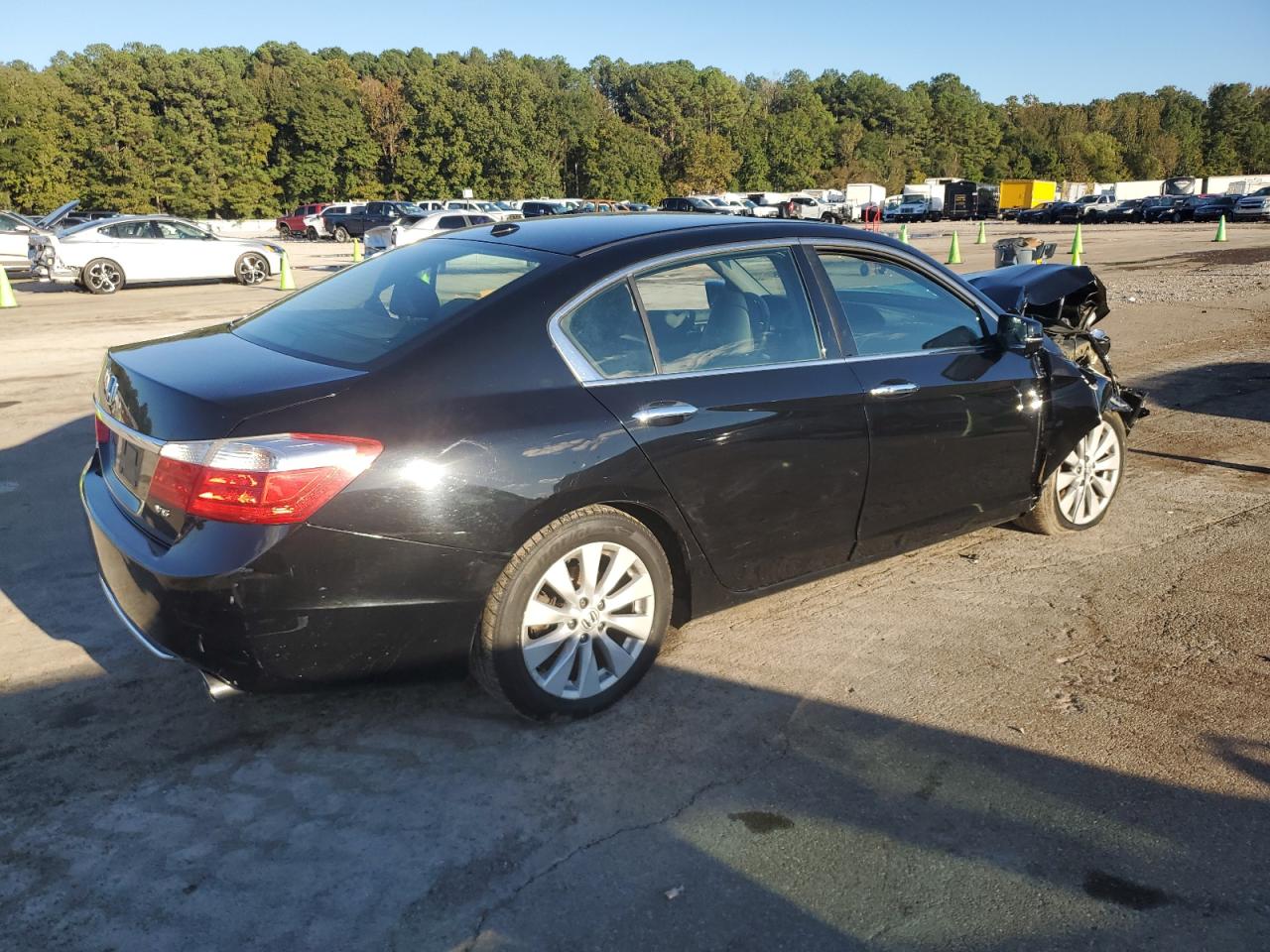 2015 Honda Accord Exl Black vin: 1HGCR3F84FA015865