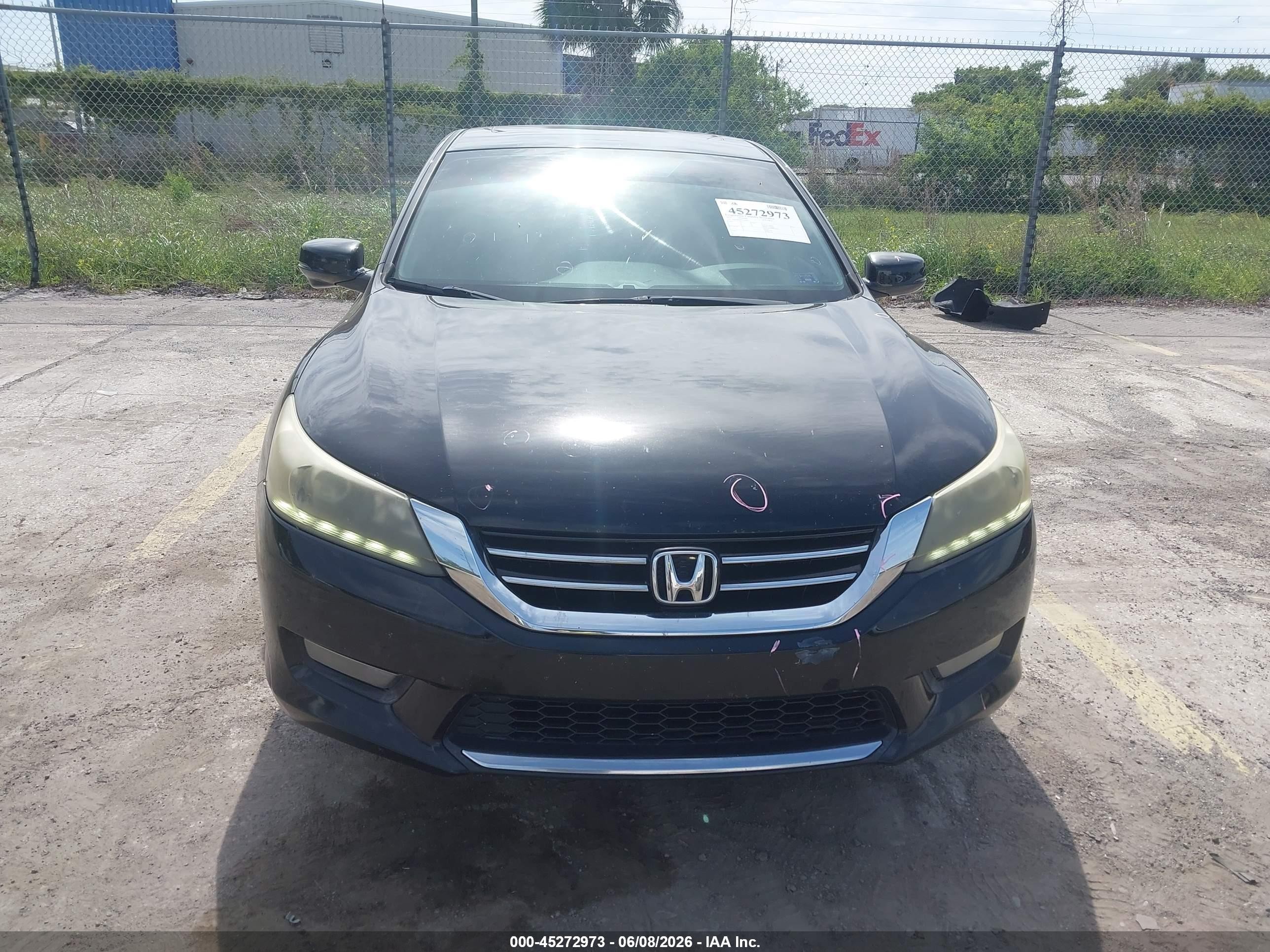 2015 Honda Accord Ex-l V-6 Black vin: 1HGCR3F84FA019933