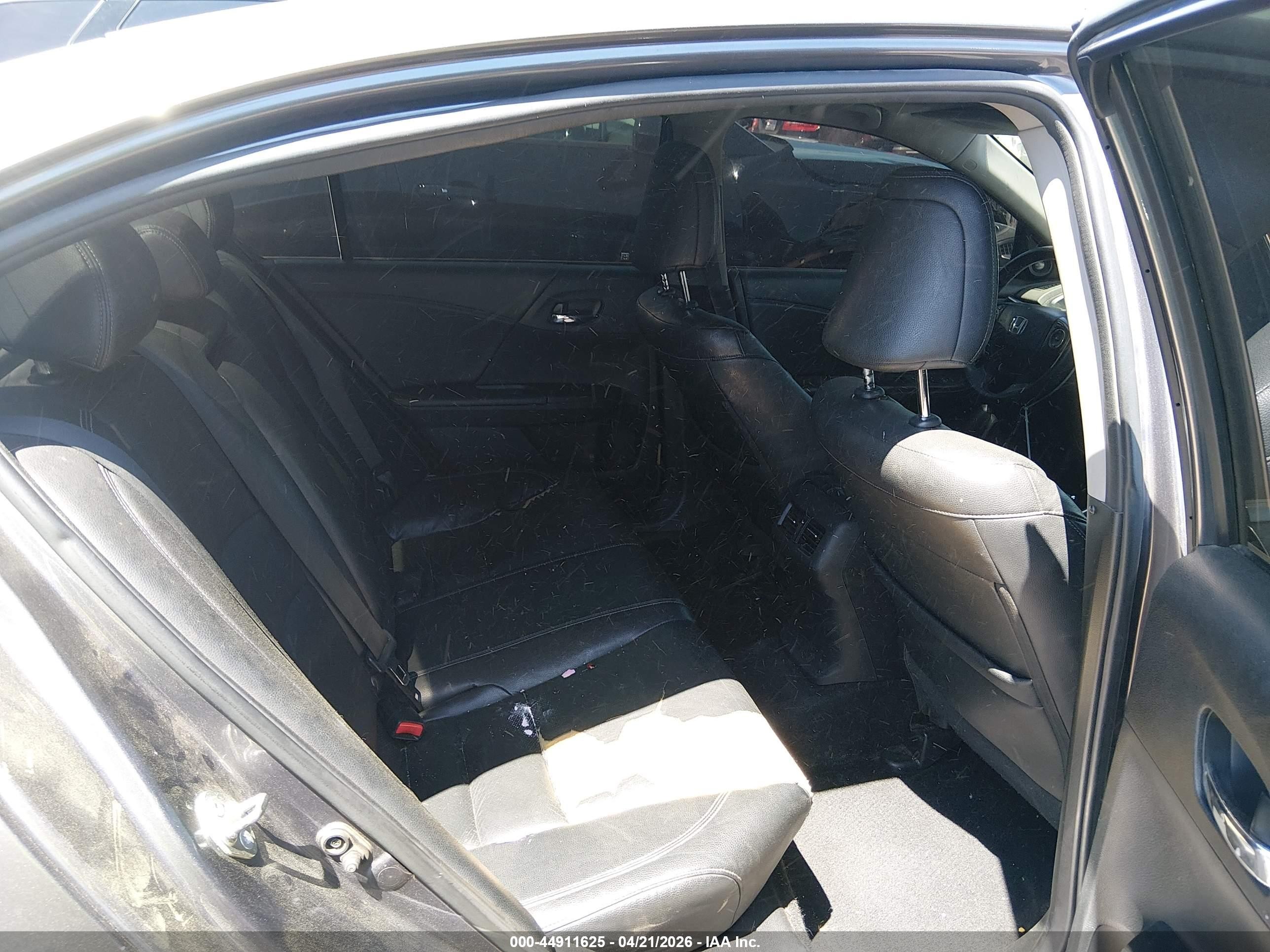 2015 Honda Accord Ex-l V-6 Gray vin: 1HGCR3F84FA020290