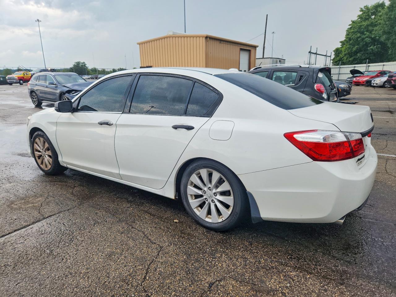 2015 Honda Accord Exl White vin: 1HGCR3F84FA025652