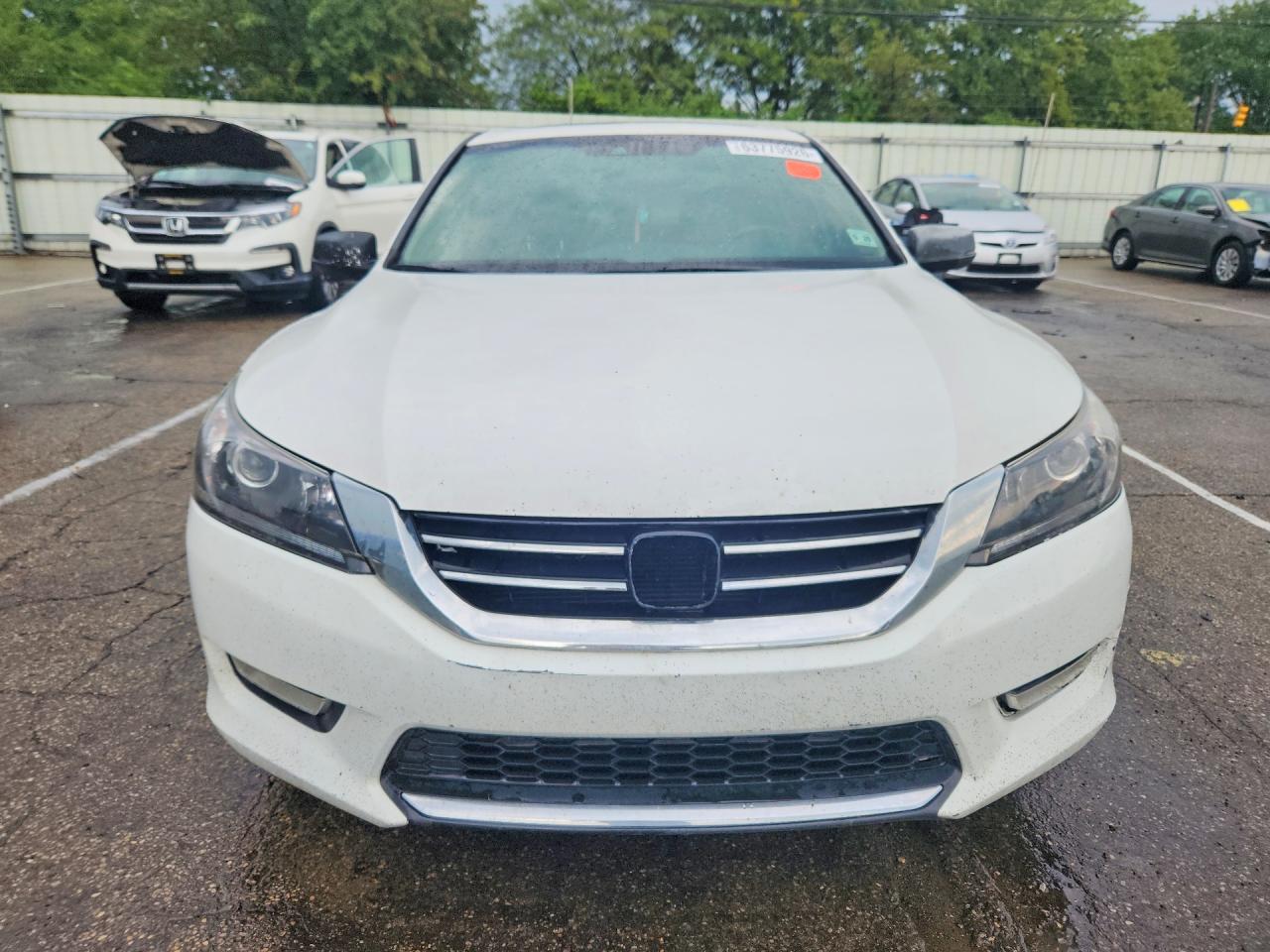 2015 Honda Accord Exl White vin: 1HGCR3F84FA025652