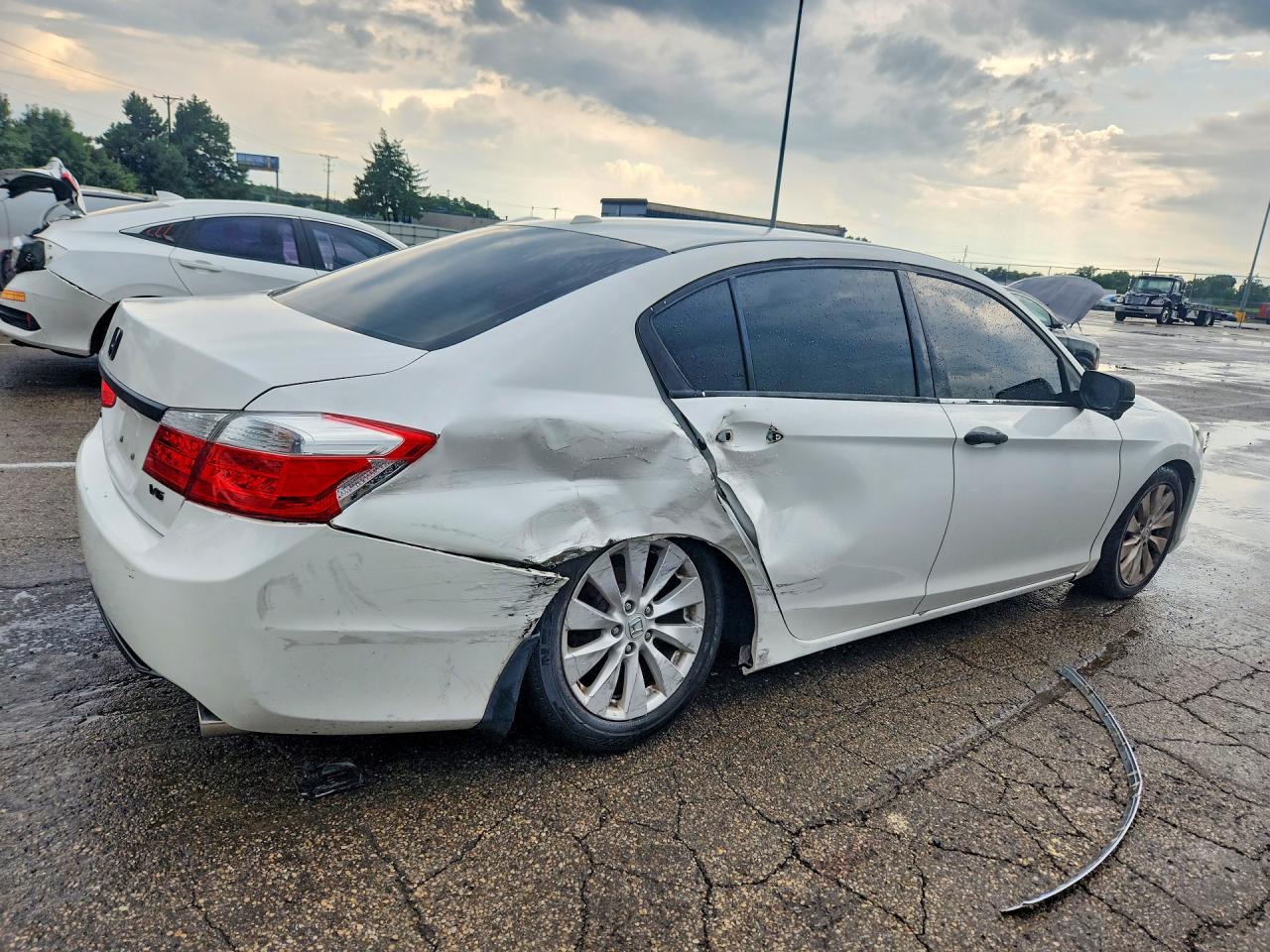 2015 Honda Accord Exl White vin: 1HGCR3F84FA025652