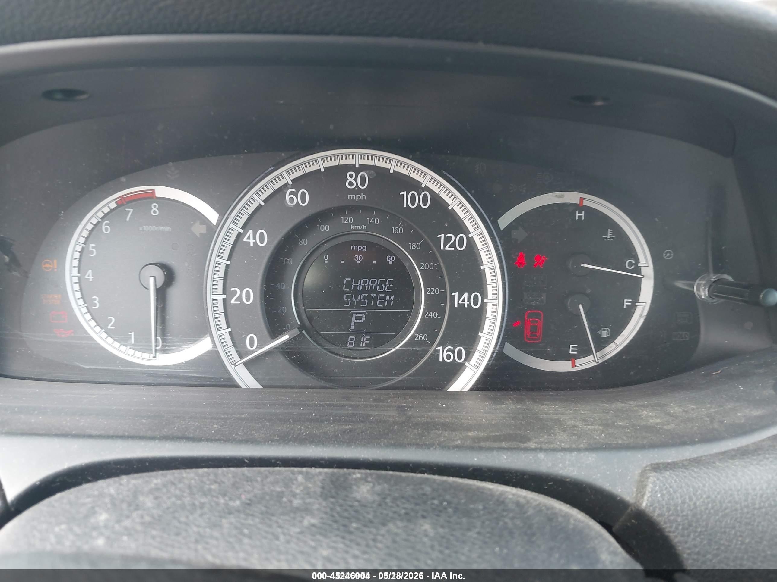 2015 Honda Accord Ex-l V-6 Gray vin: 1HGCR3F84FA028454