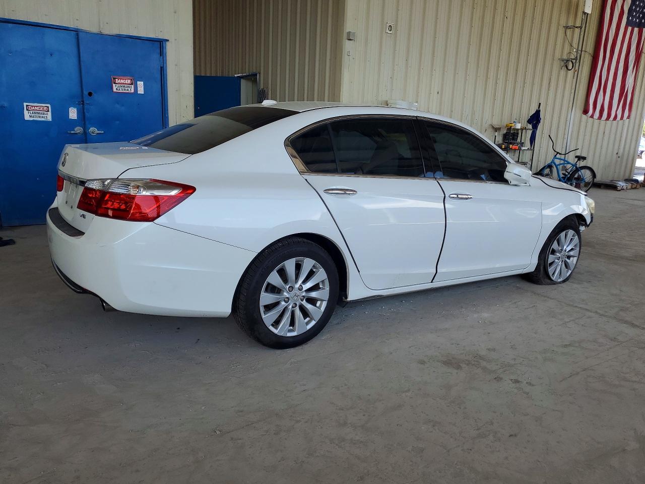 2015 Honda Accord Exl White vin: 1HGCR3F84FA033962