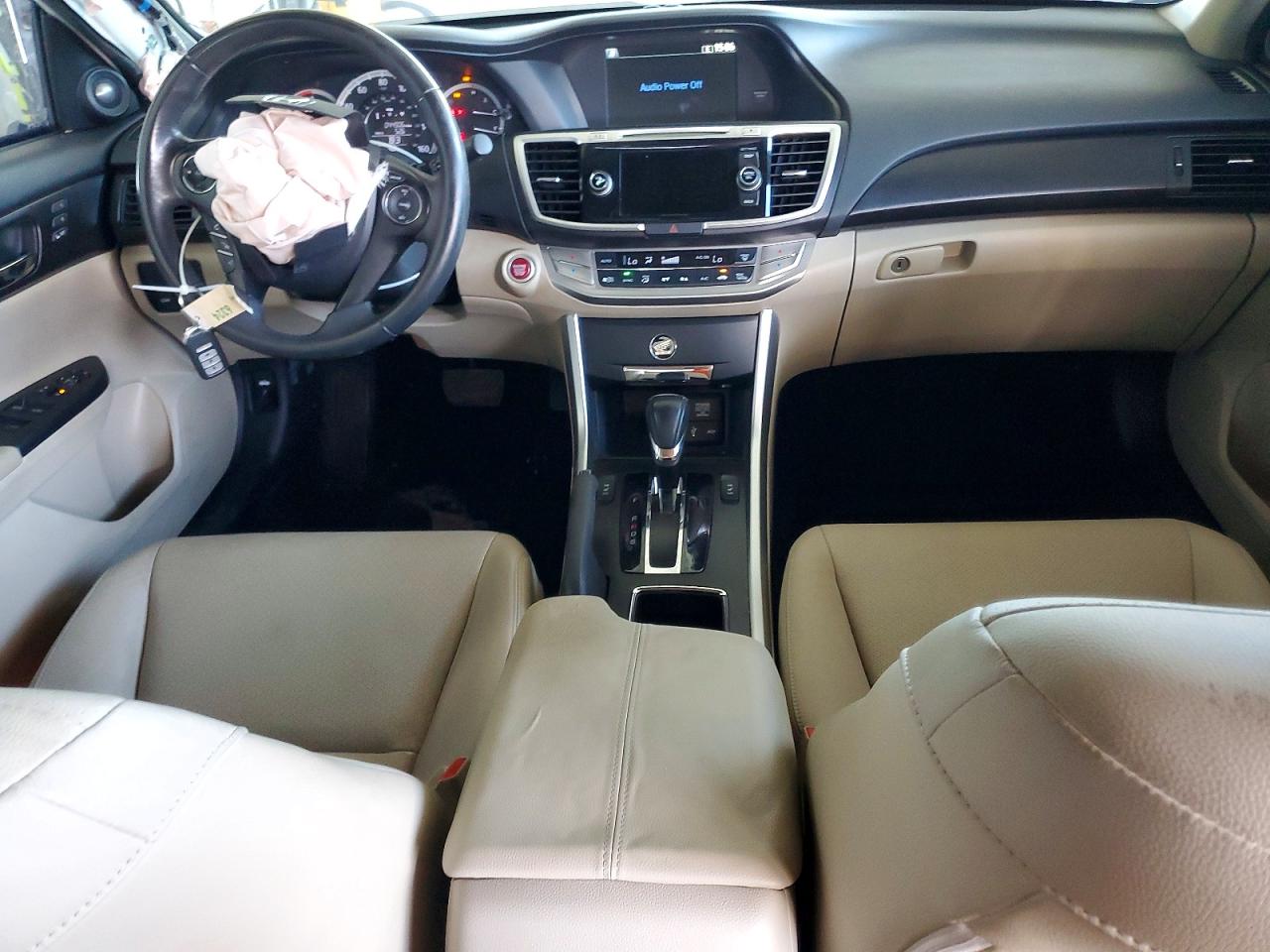 2015 Honda Accord Exl White vin: 1HGCR3F84FA033962