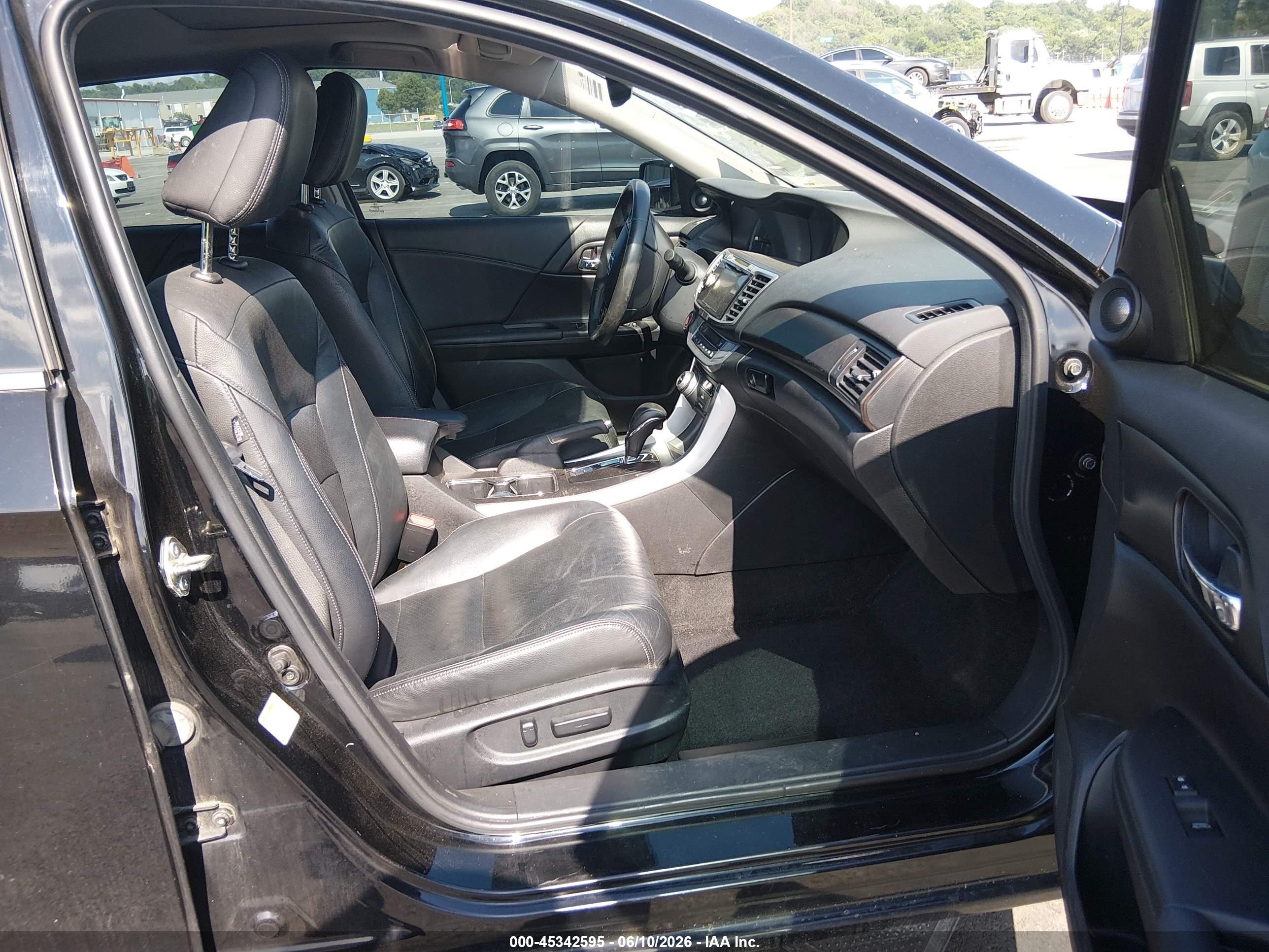 2015 Honda Accord Ex-l V-6 Черный vin: 1HGCR3F84FA037641