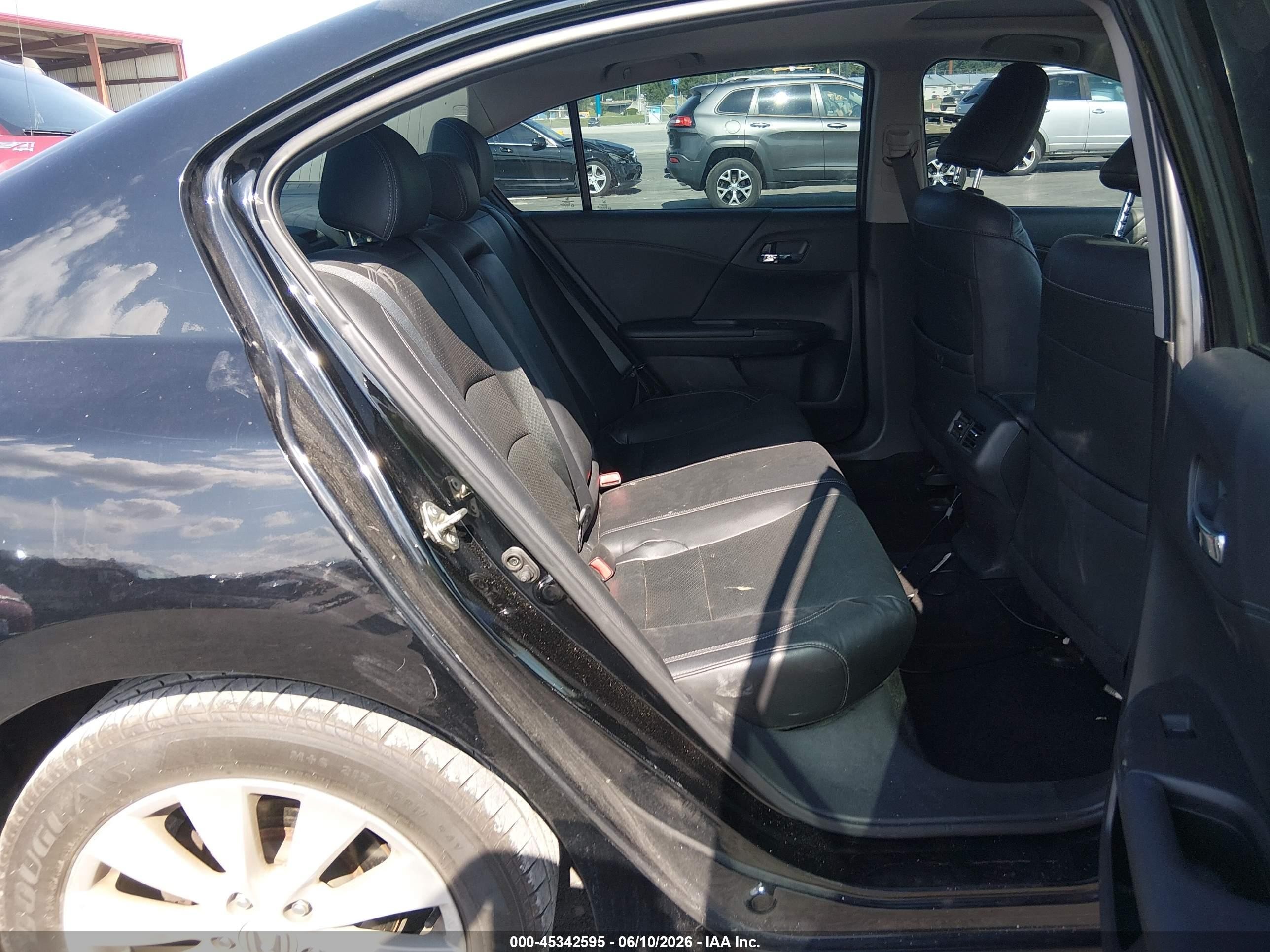 2015 Honda Accord Ex-l V-6 Черный vin: 1HGCR3F84FA037641