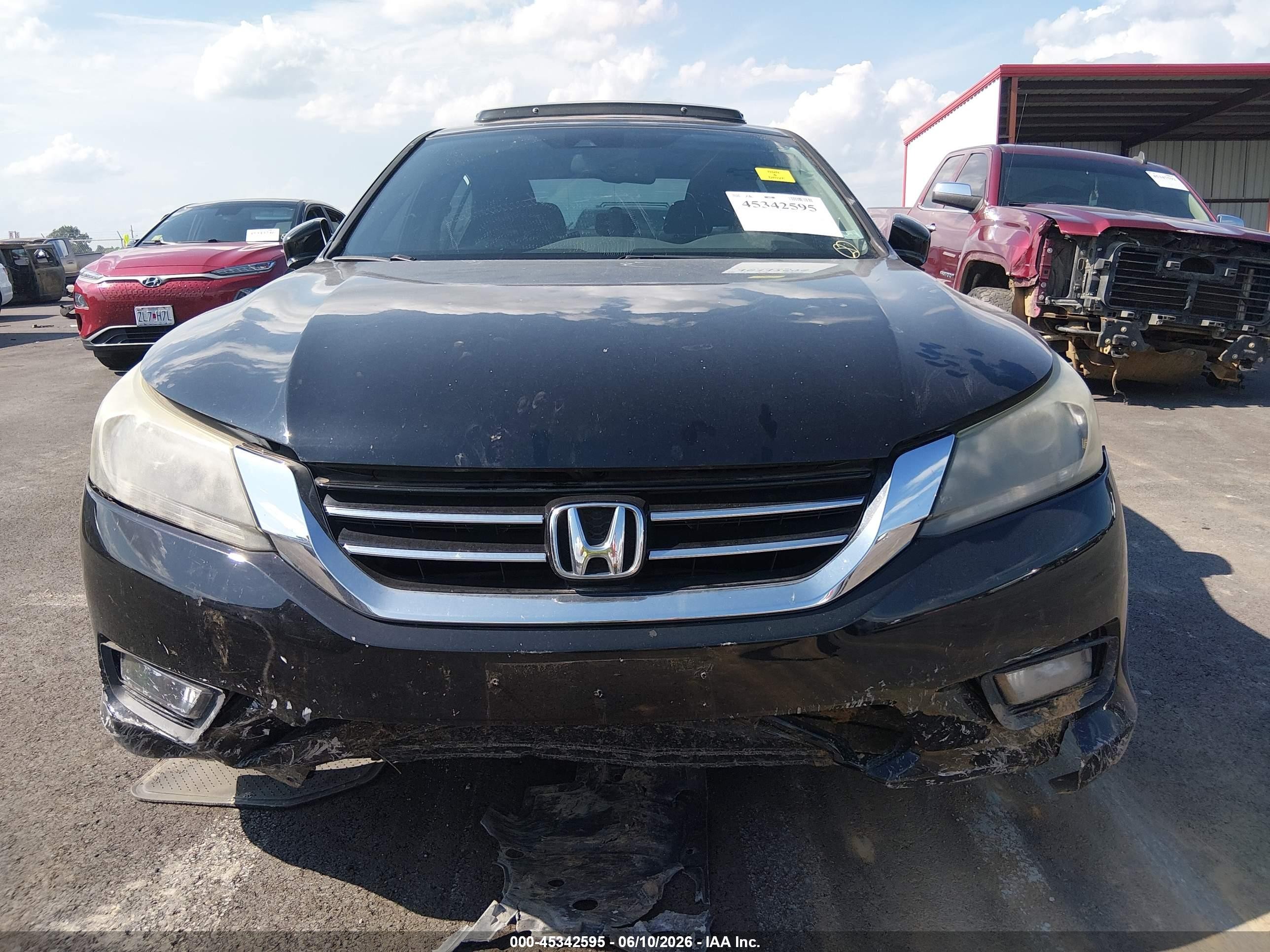 2015 Honda Accord Ex-l V-6 Черный vin: 1HGCR3F84FA037641