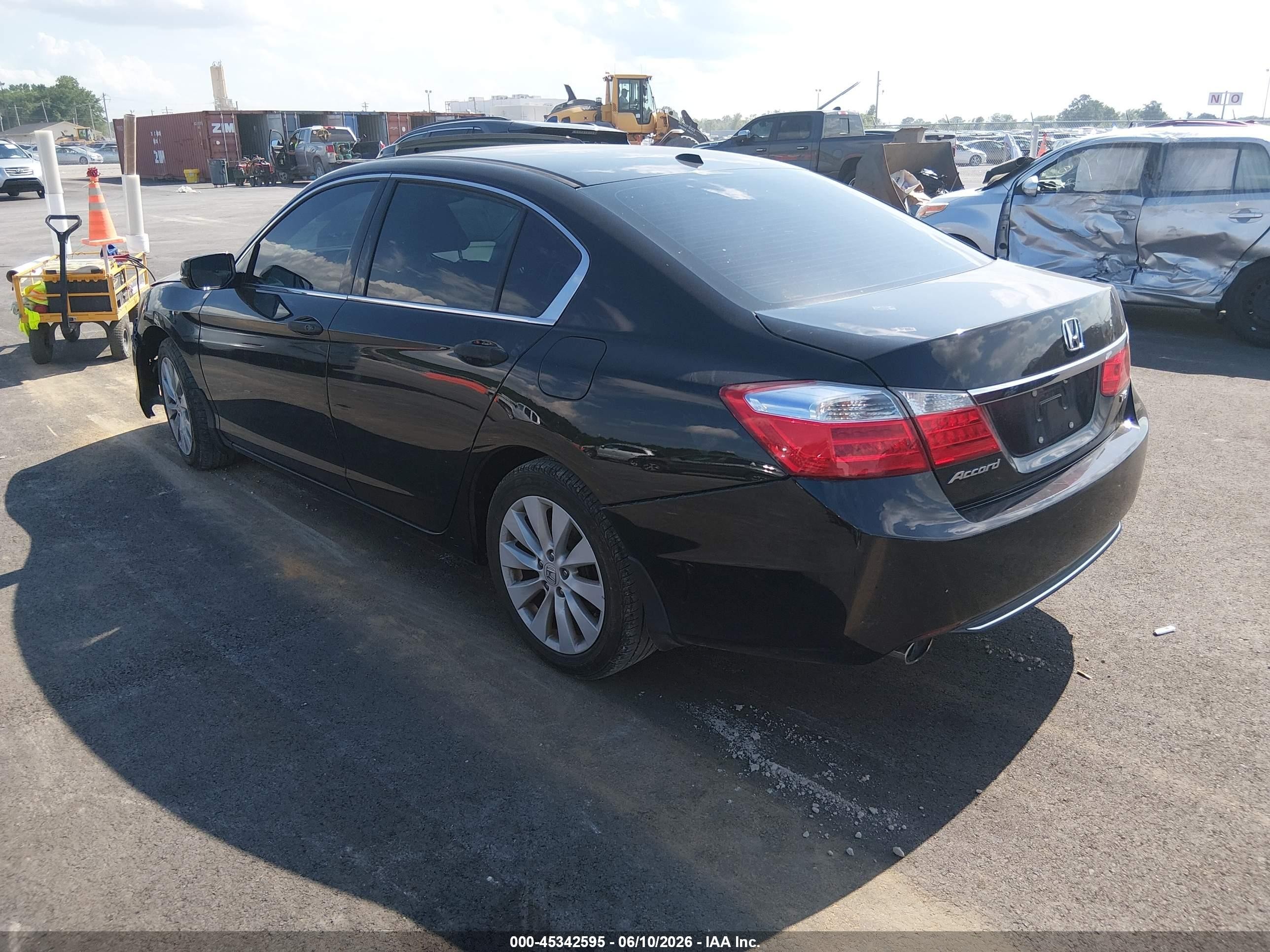 2015 Honda Accord Ex-l V-6 Черный vin: 1HGCR3F84FA037641