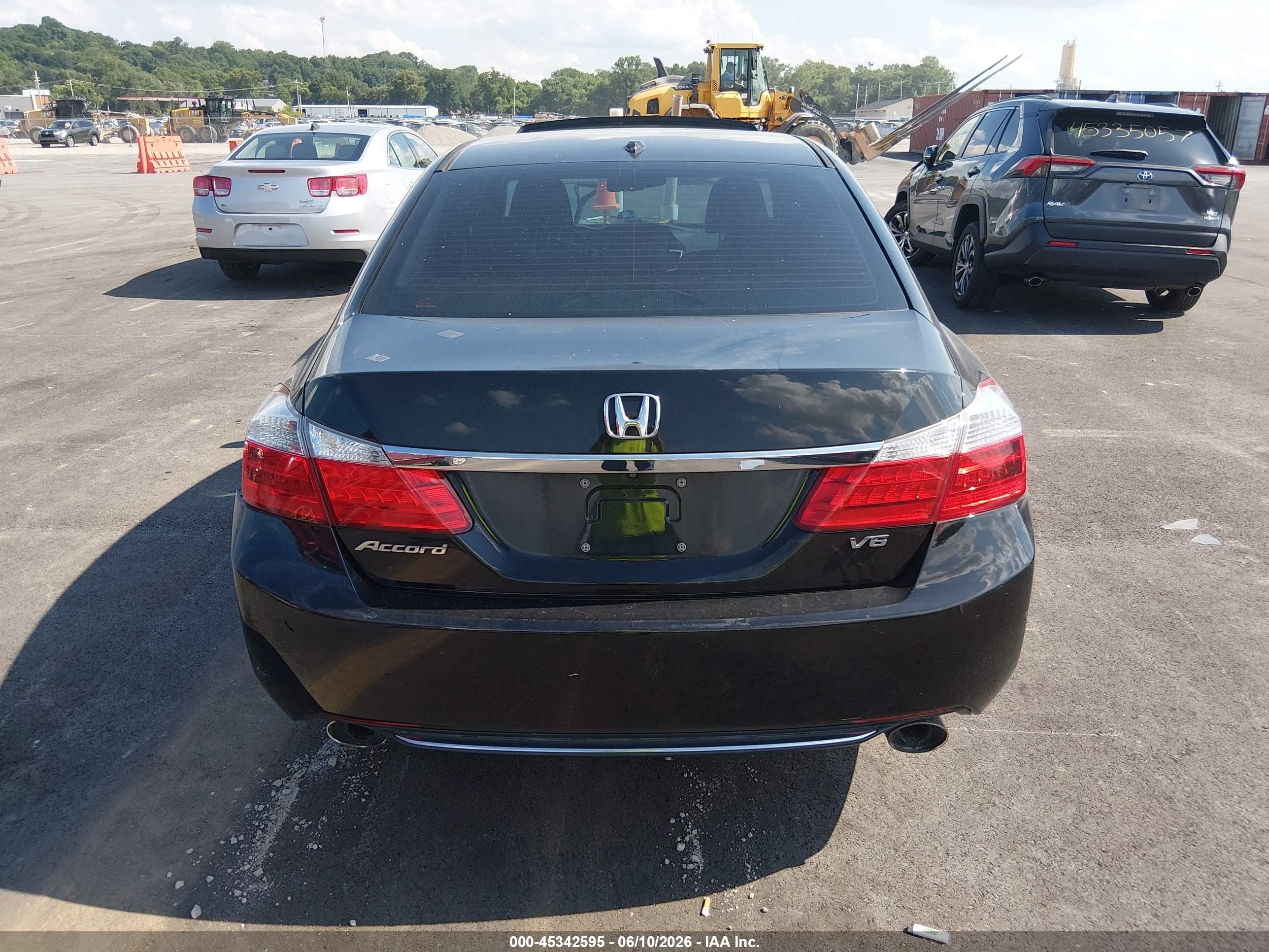 2015 Honda Accord Ex-l V-6 Черный vin: 1HGCR3F84FA037641