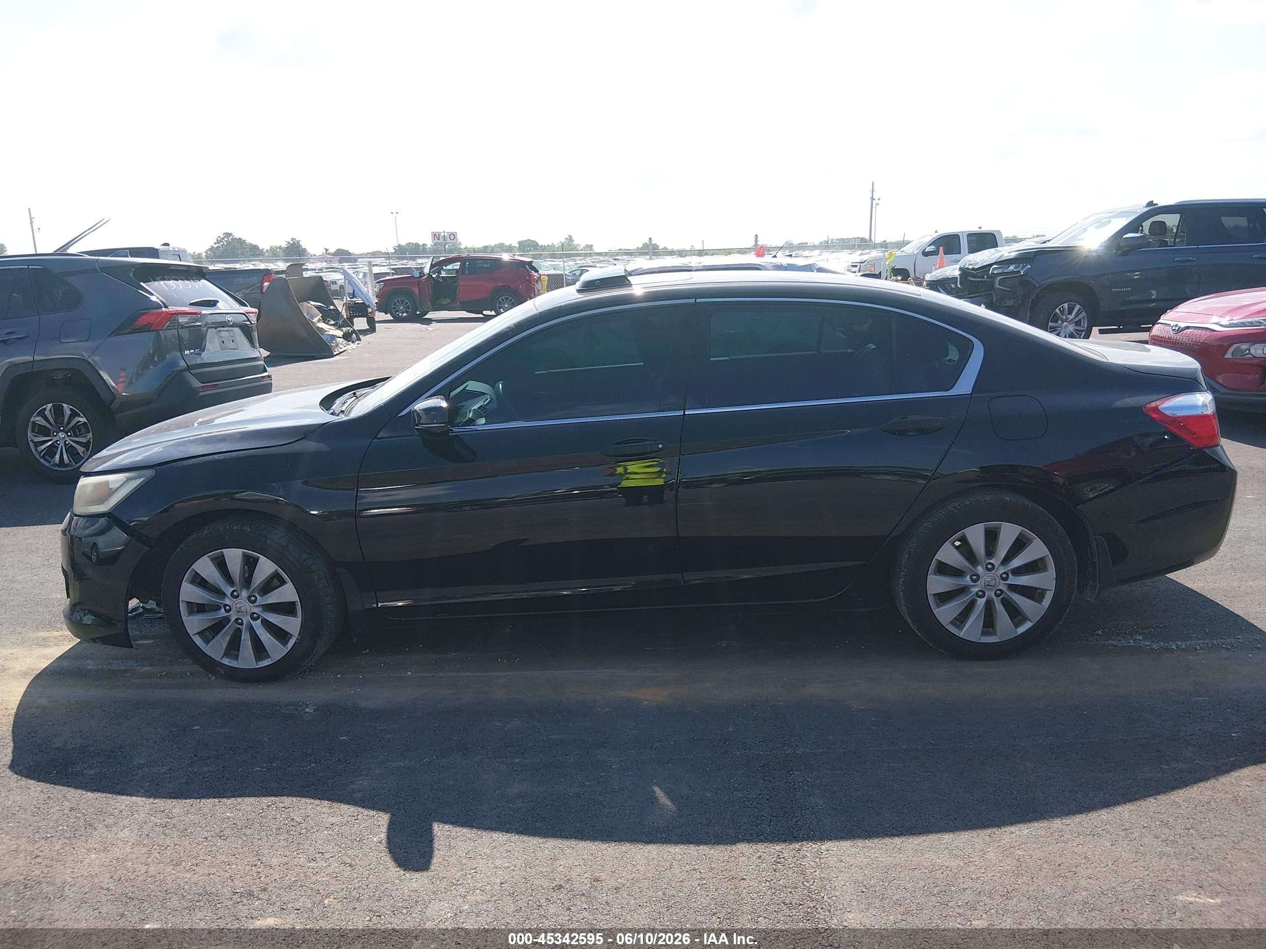 2015 Honda Accord Ex-l V-6 Черный vin: 1HGCR3F84FA037641