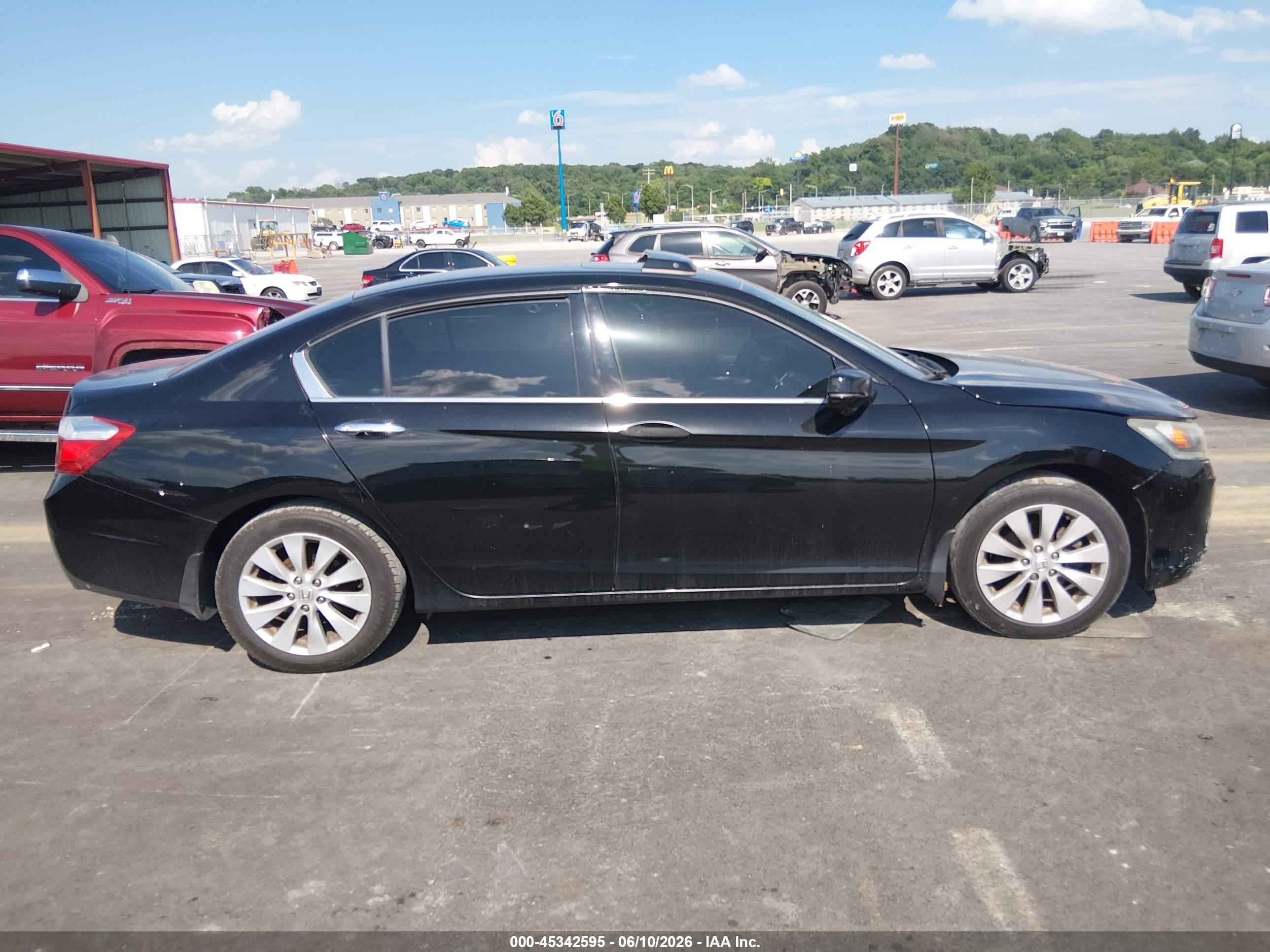 2015 Honda Accord Ex-l V-6 Черный vin: 1HGCR3F84FA037641