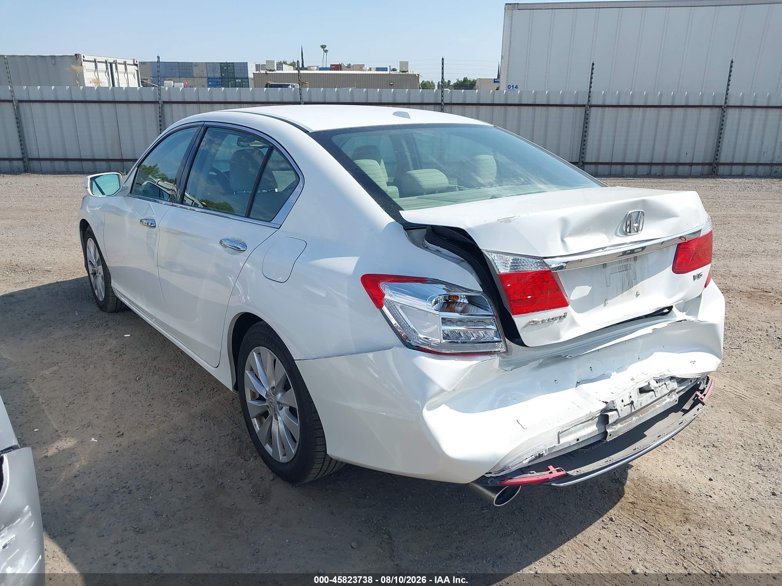 2013 Honda Accord Ex-l V-6 Белый vin: 1HGCR3F85DA002748