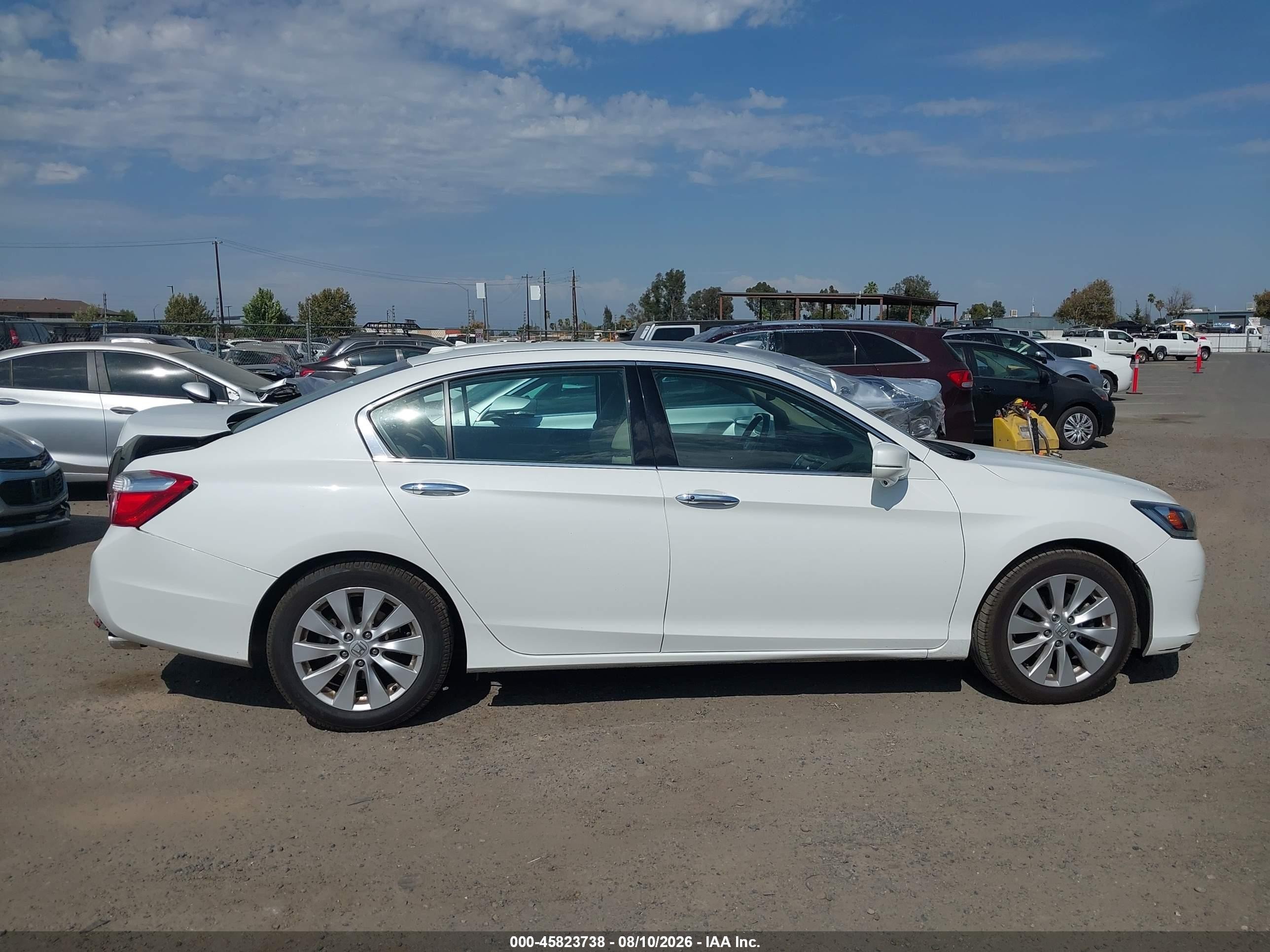 2013 Honda Accord Ex-l V-6 Белый vin: 1HGCR3F85DA002748